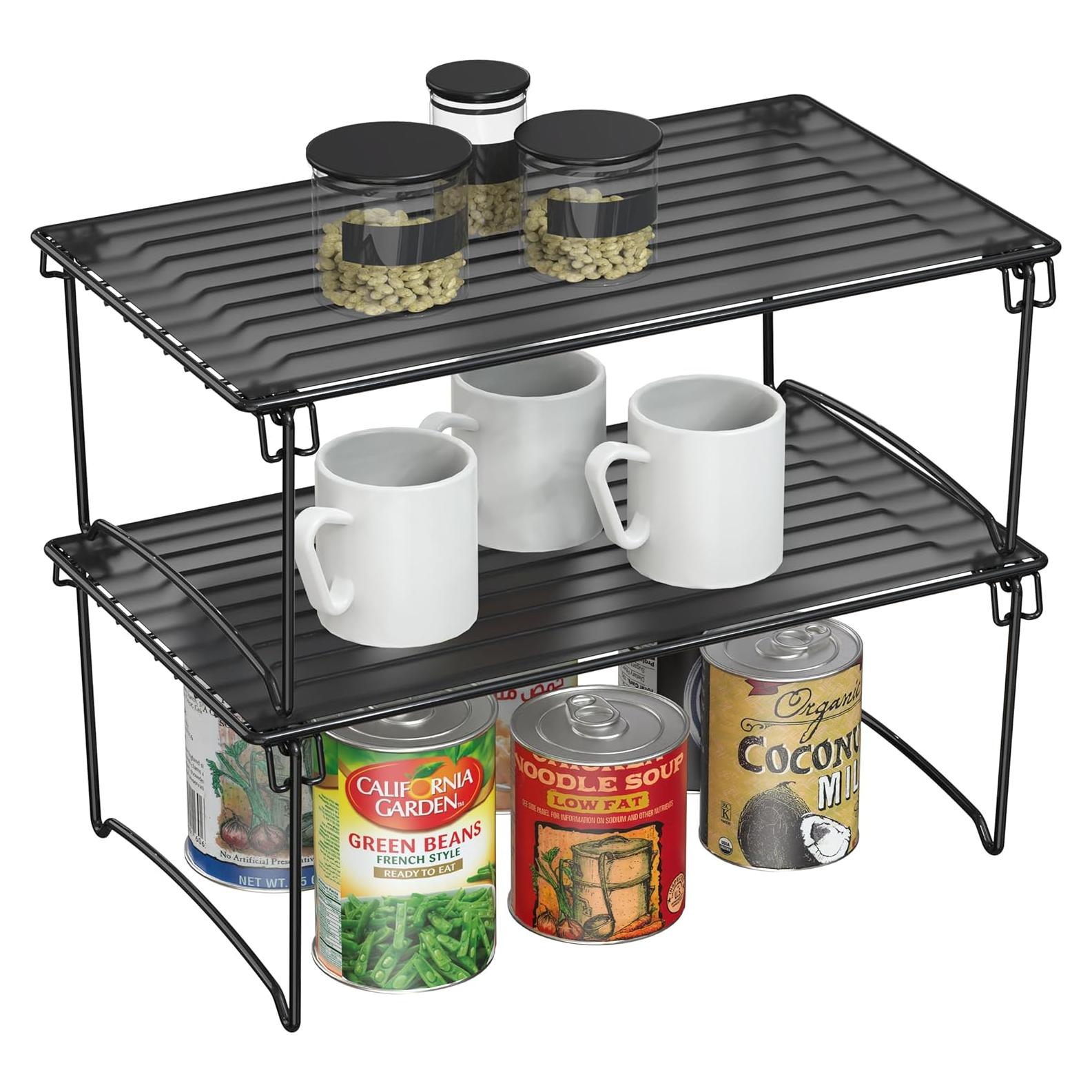 Organizador Apilable Deco Brothers 2 Unidades Negro 38.1x22.2cm