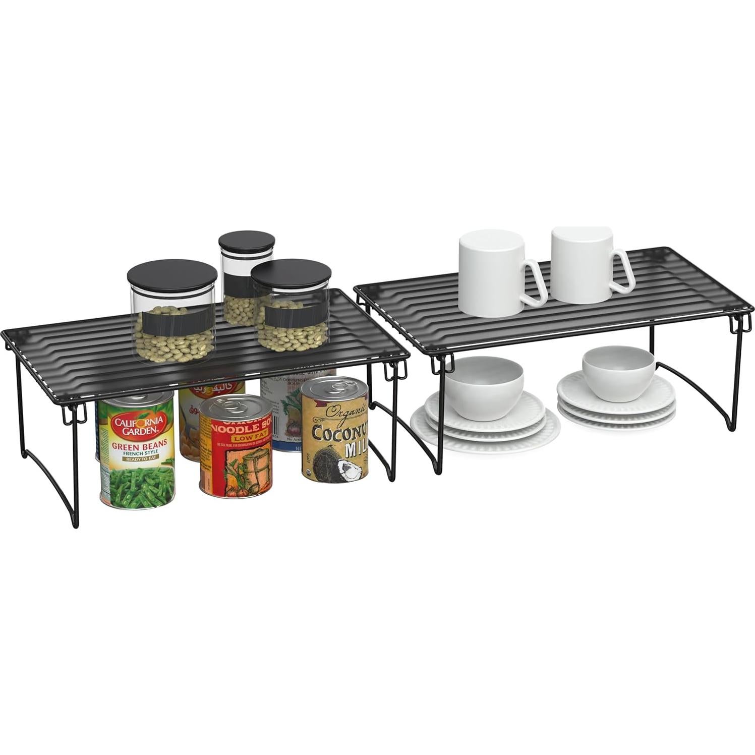 Organizador Apilable Deco Brothers 2 Unidades Negro 38.1x22.2cm