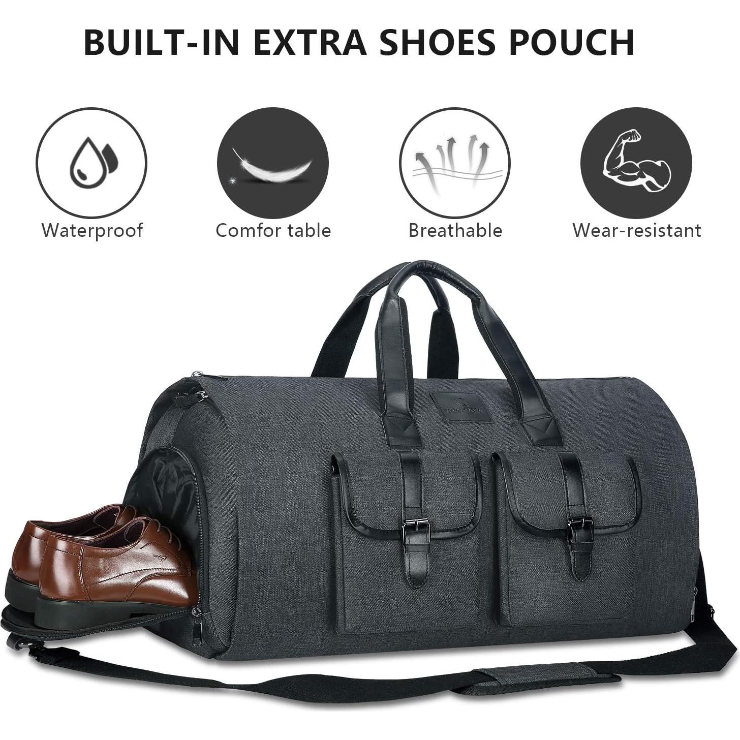 Bolsa de Ropa de Mano UNIQUEBELLA 45L Impermeable Negra