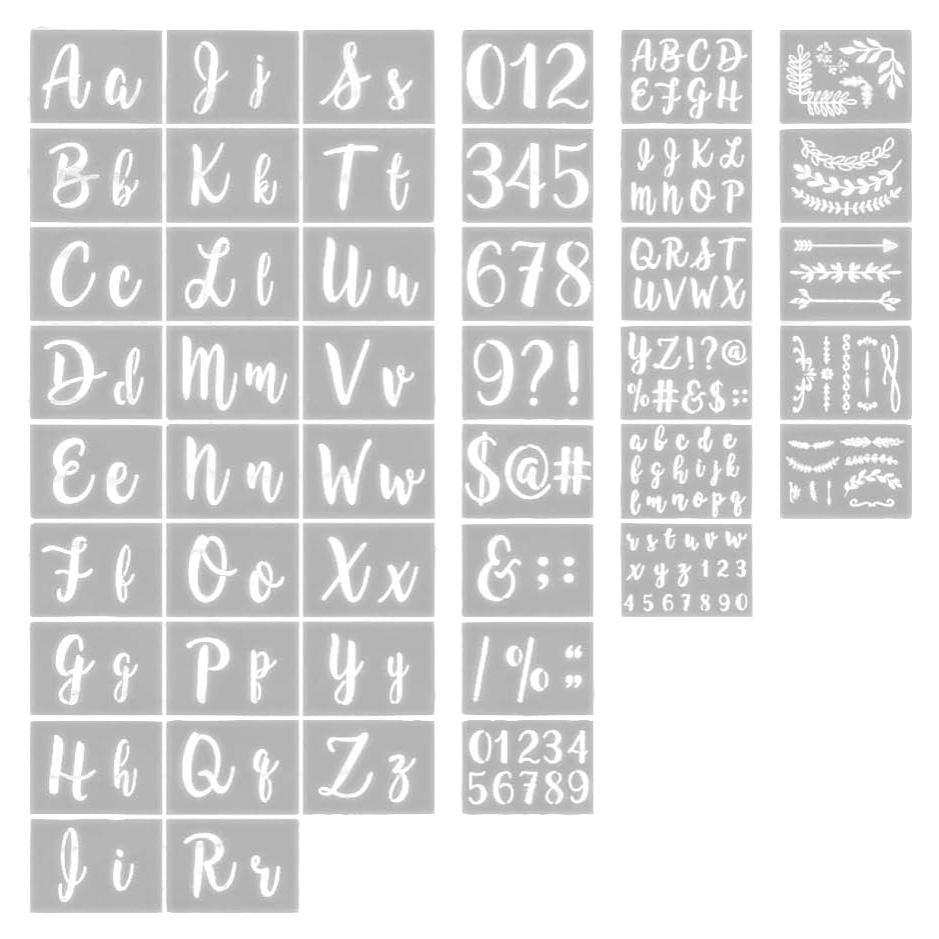 Kit de Plantillas de Caligrafía BIG KLAUSS - 40 Hojas Reutilizables