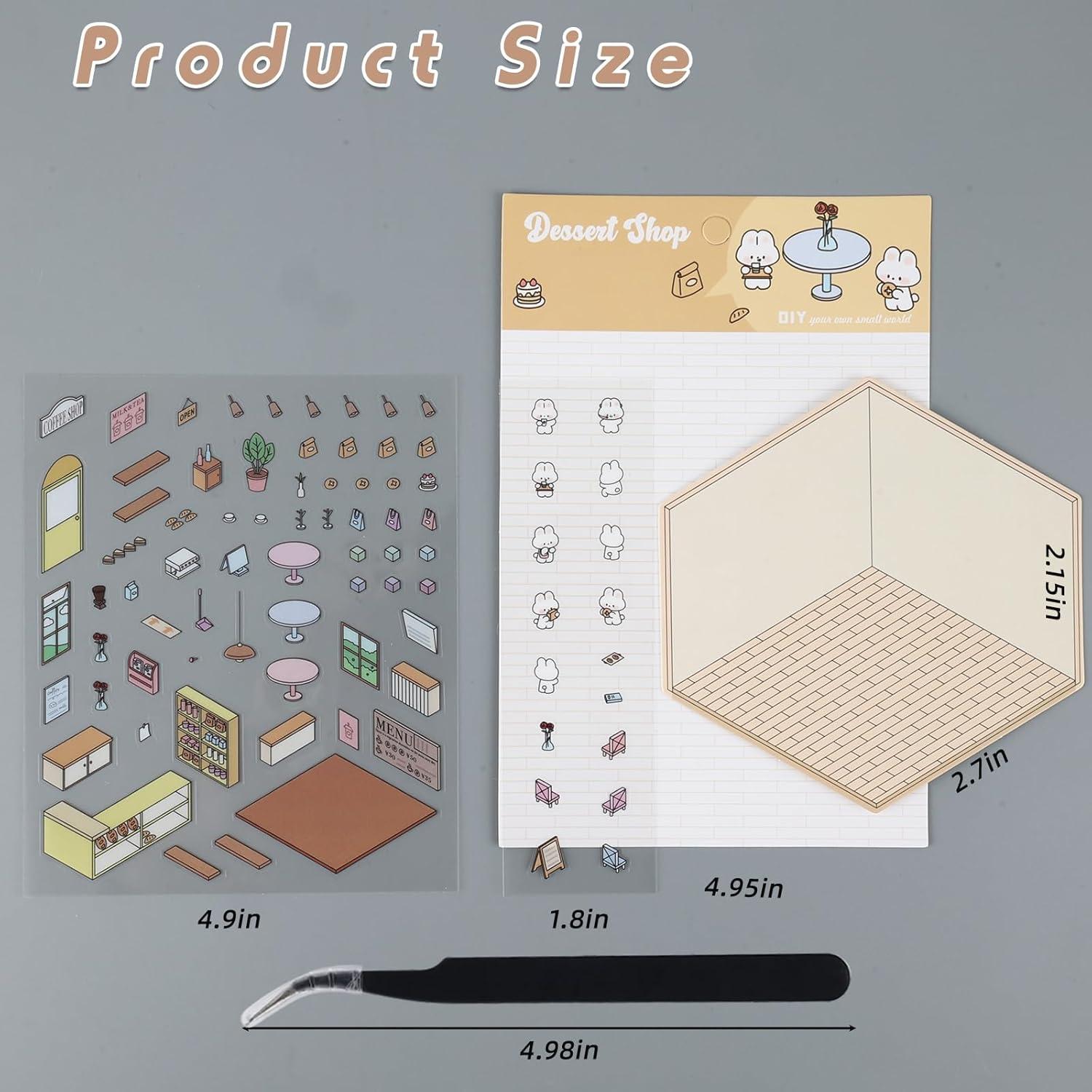 Set de 8 Pegatinas 3D ZLSPTK para Decoración DIY