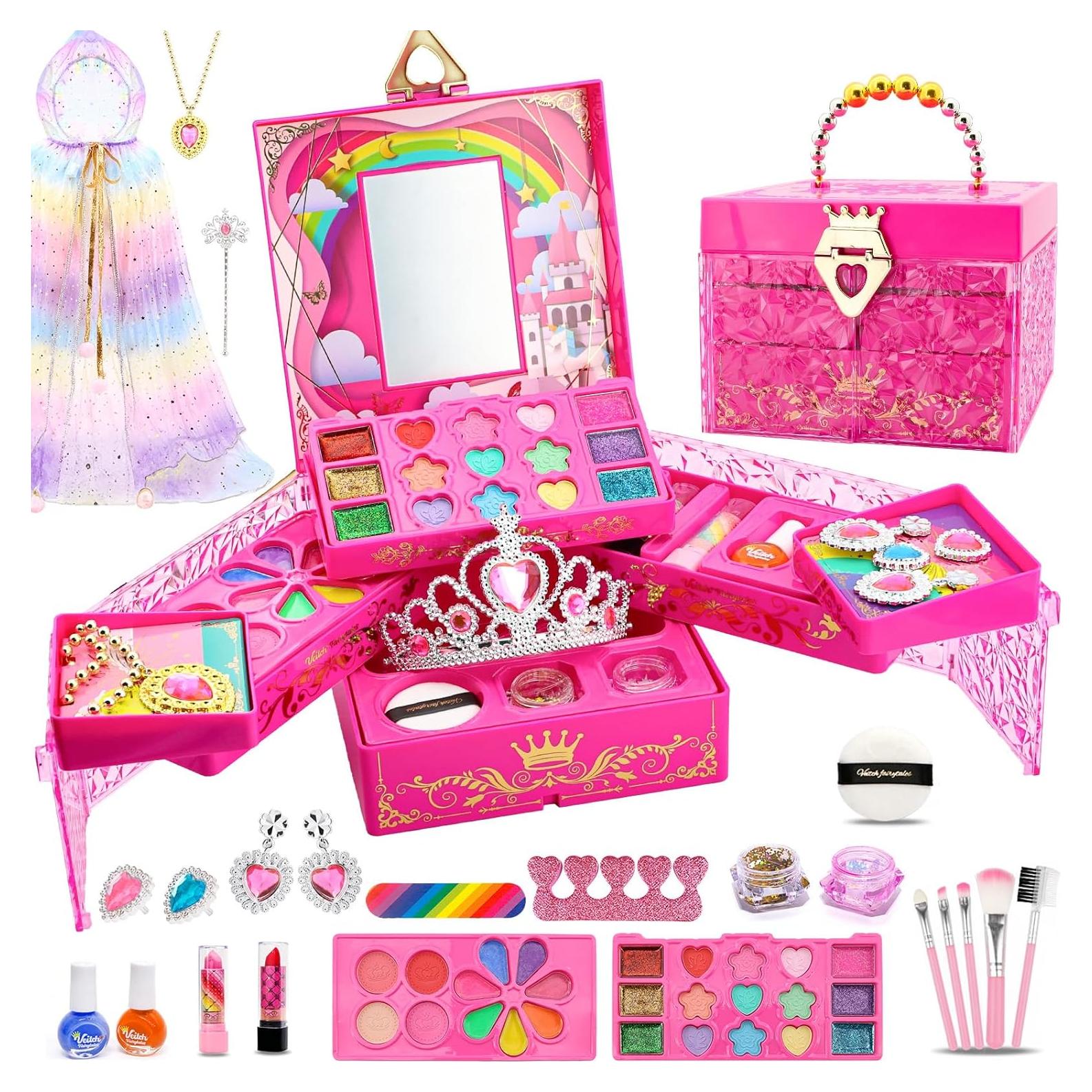 Juego de Maquillaje Lavable PLOOHT para Niñas 5 a 8 Años