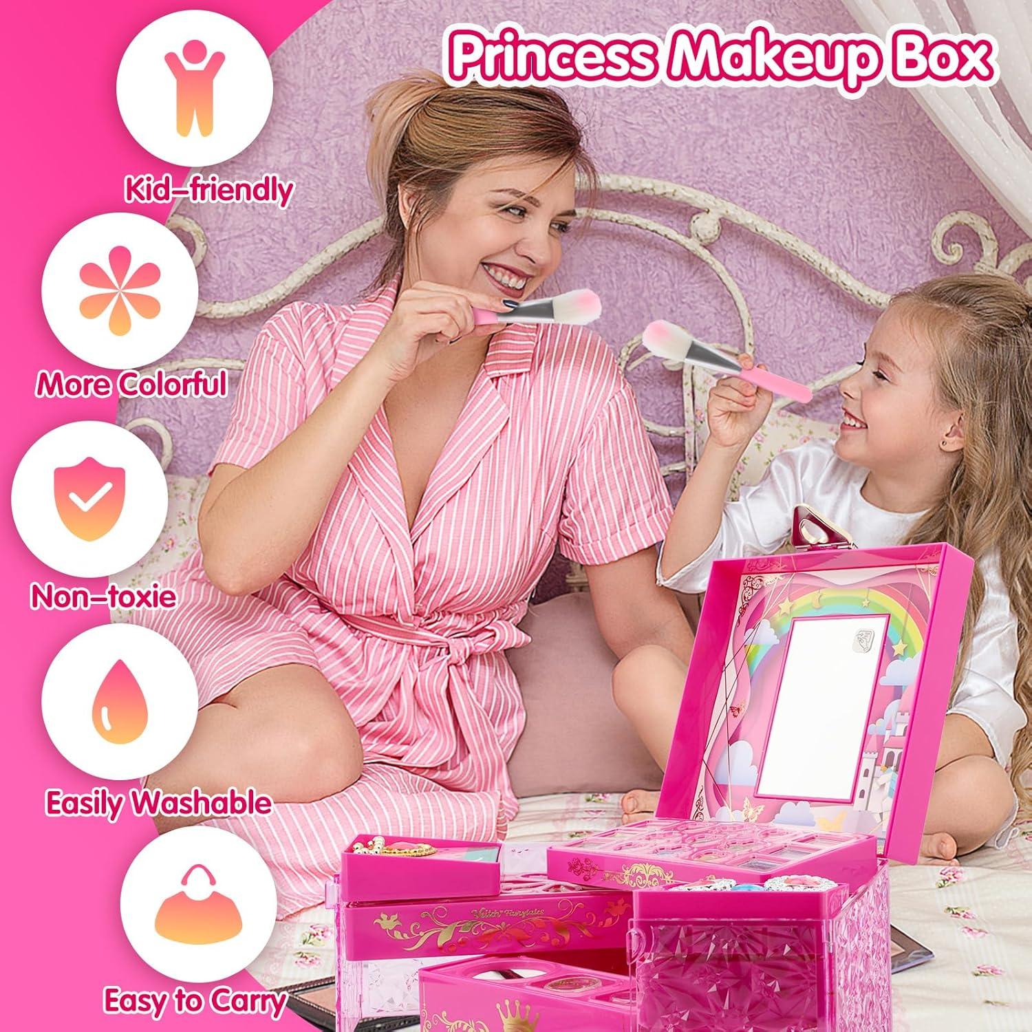 Juego de Maquillaje Lavable PLOOHT para Niñas 5 a 8 Años