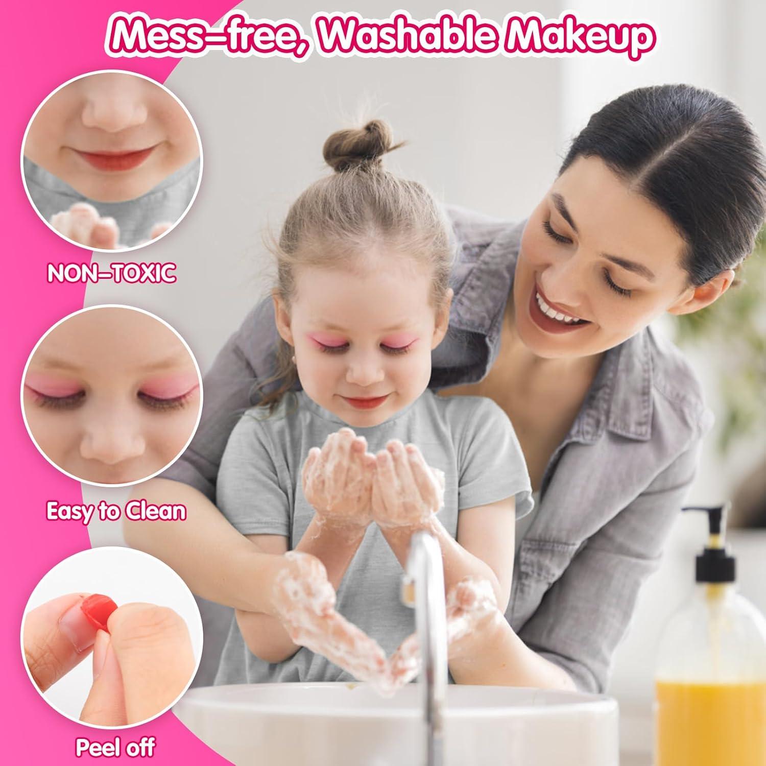 Juego de Maquillaje Lavable PLOOHT para Niñas 5 a 8 Años