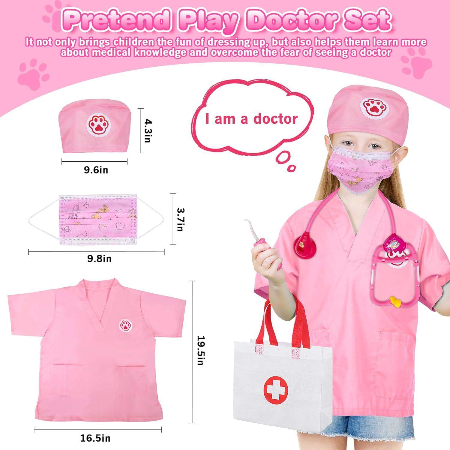 Kit de Doctor de Mascotas MR.TN 33 Piezas para Niños 3-8 Años