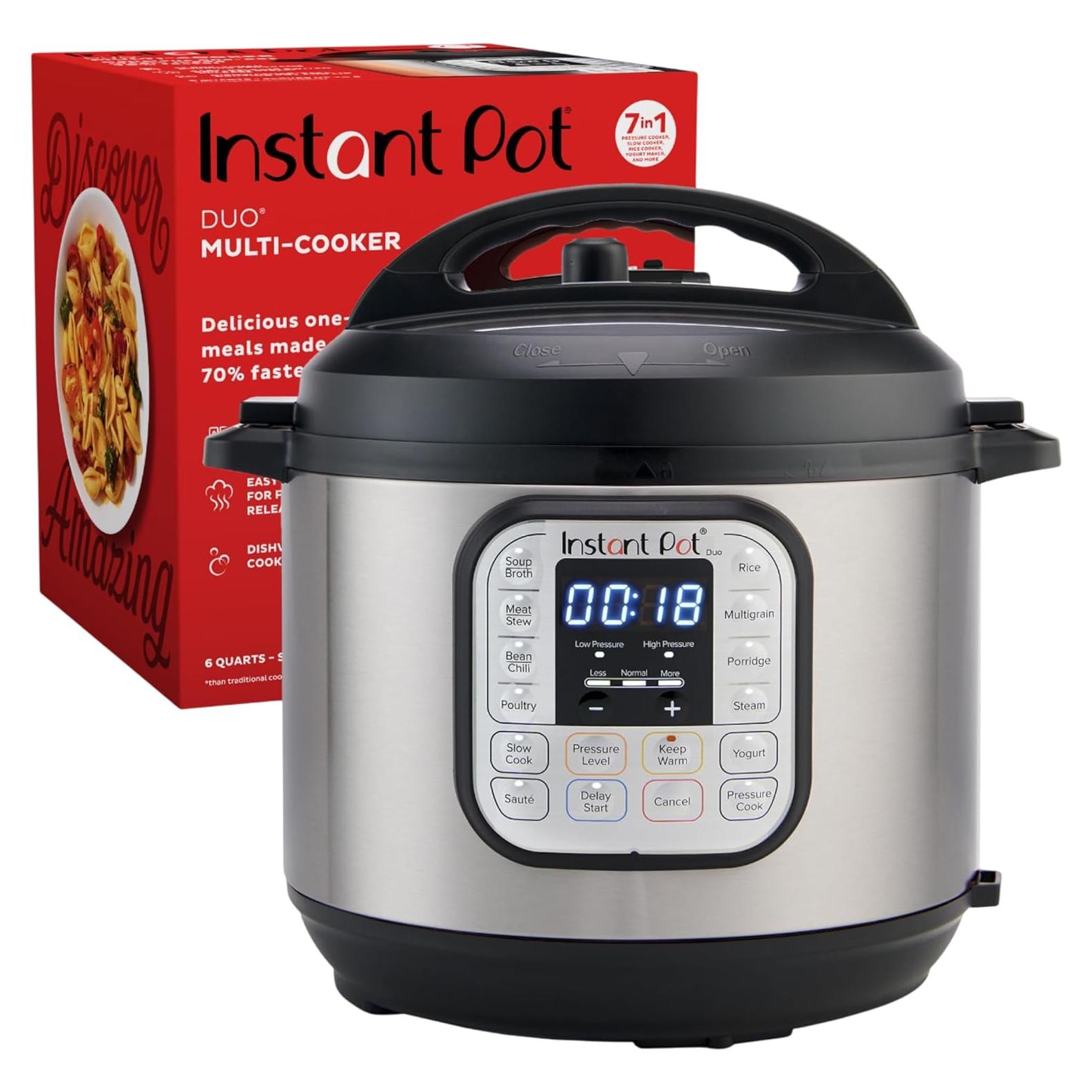 Olla de Presión Eléctrica Instant Pot Duo 6L 7 en 1