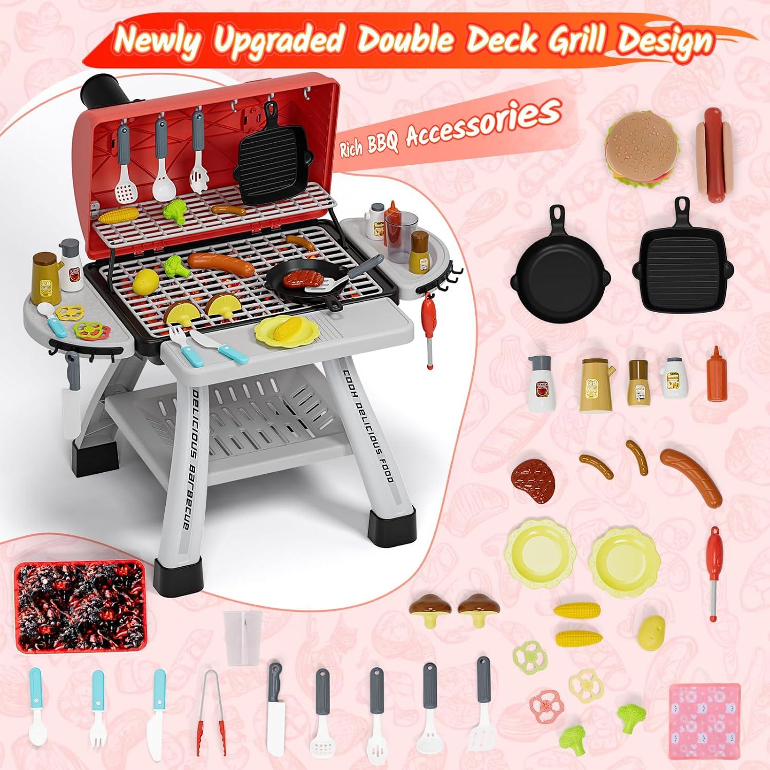 Juego de Parrilla BBQ Maysida para Niños 3 a 7 Años