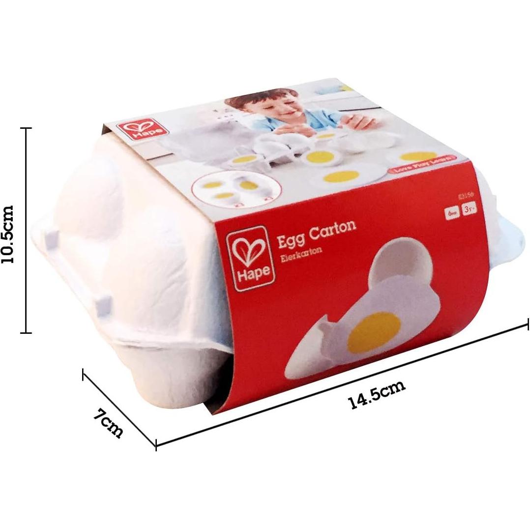 Hape Cartón de Huevos Educativo 6 Piezas Juguete 3+