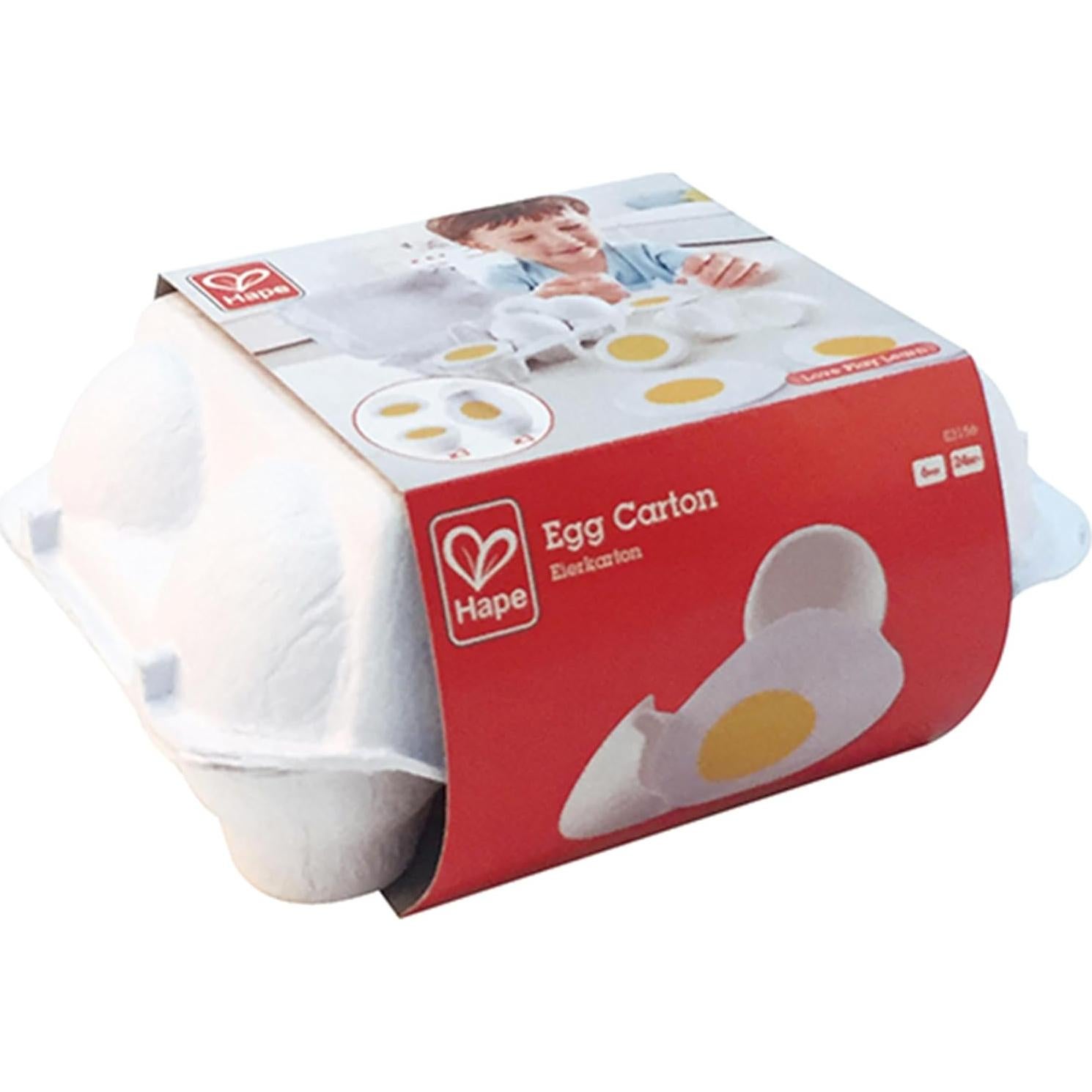 Hape Cartón de Huevos Educativo 6 Piezas Juguete 3+
