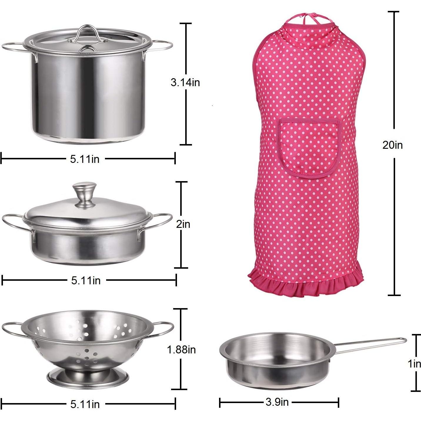 Juego de Cocina Juboury 23 Piezas para Niños Chef