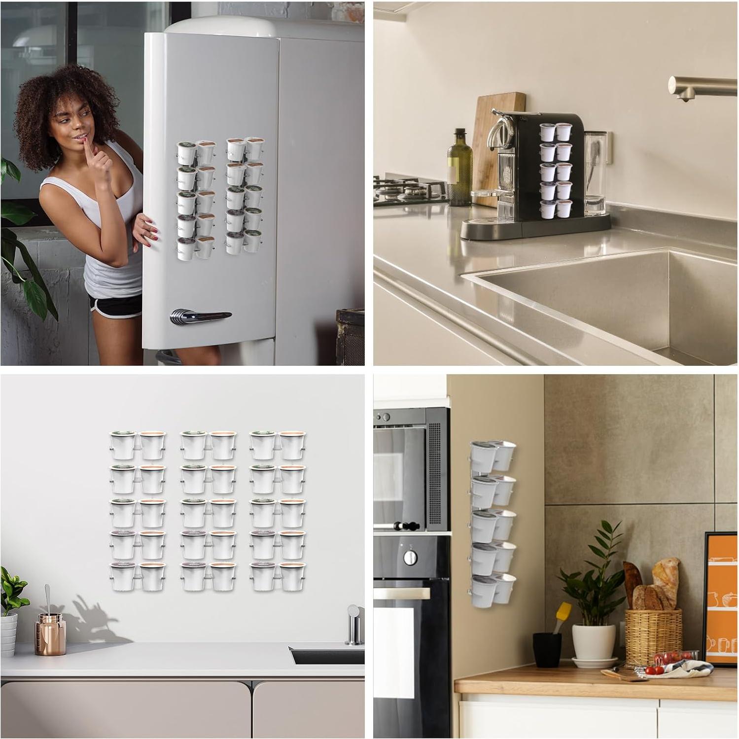 Soporte de Cápsulas de Café Acrílico NiHome para Keurig - 20 Tazas