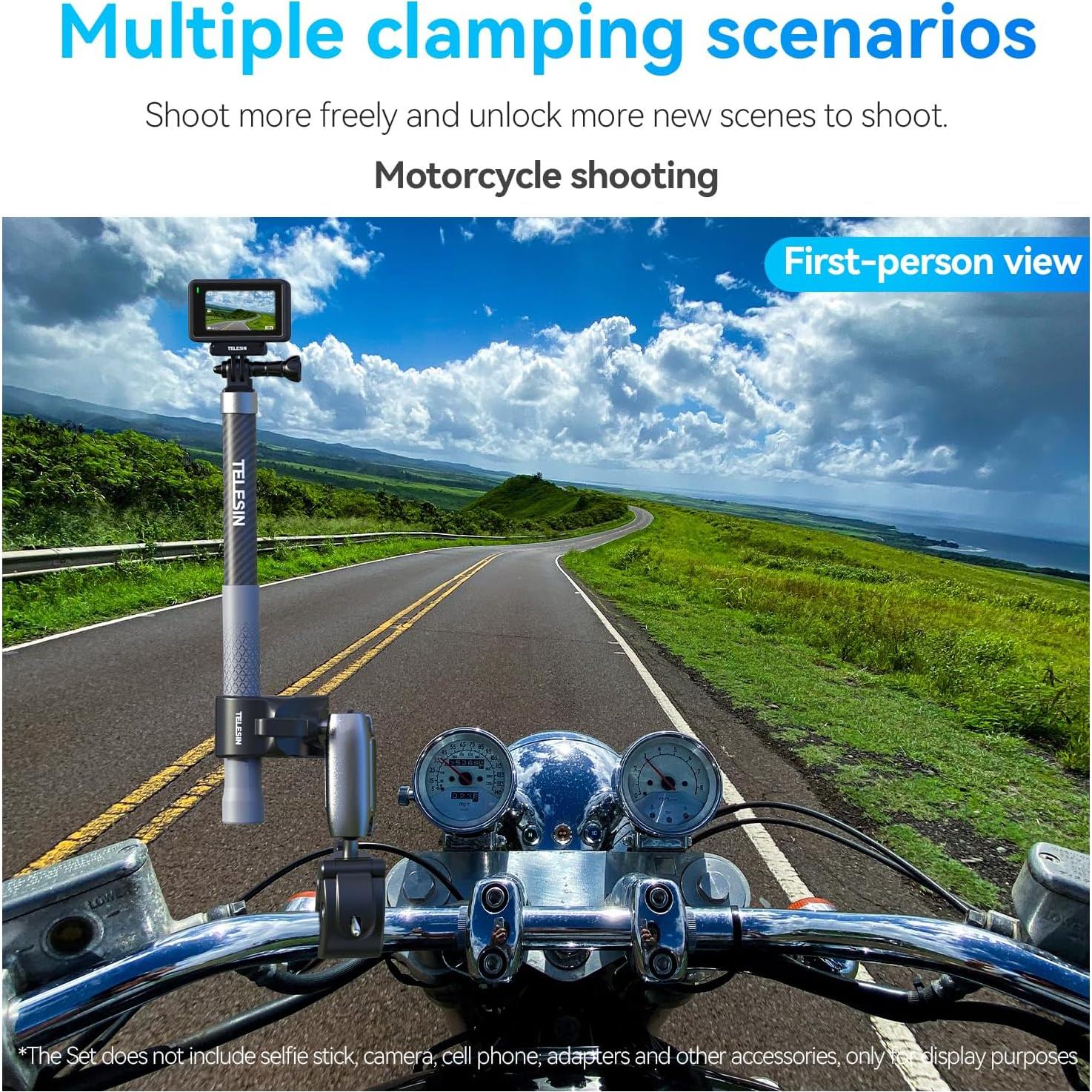 Soporte de Montaje Doble Bola TELESIN para GoPro y DJI