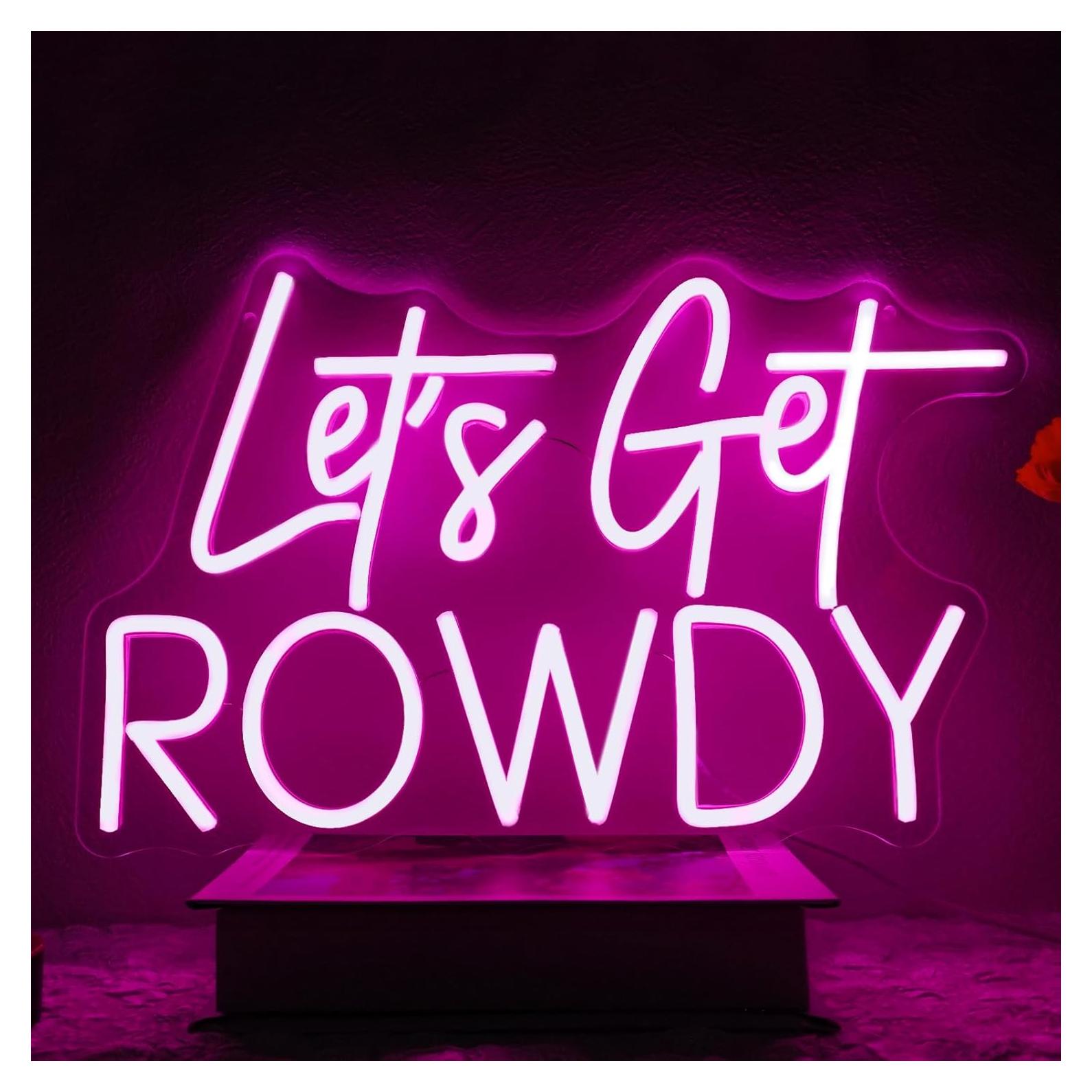 Letrero de neón LED Dimmable Runalosa 39.9 cm Rosa