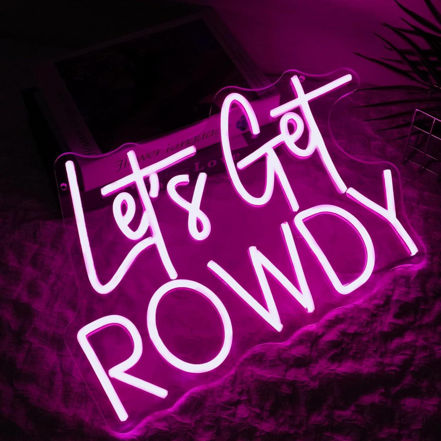 Letrero de neón LED Dimmable Runalosa 39.9 cm Rosa