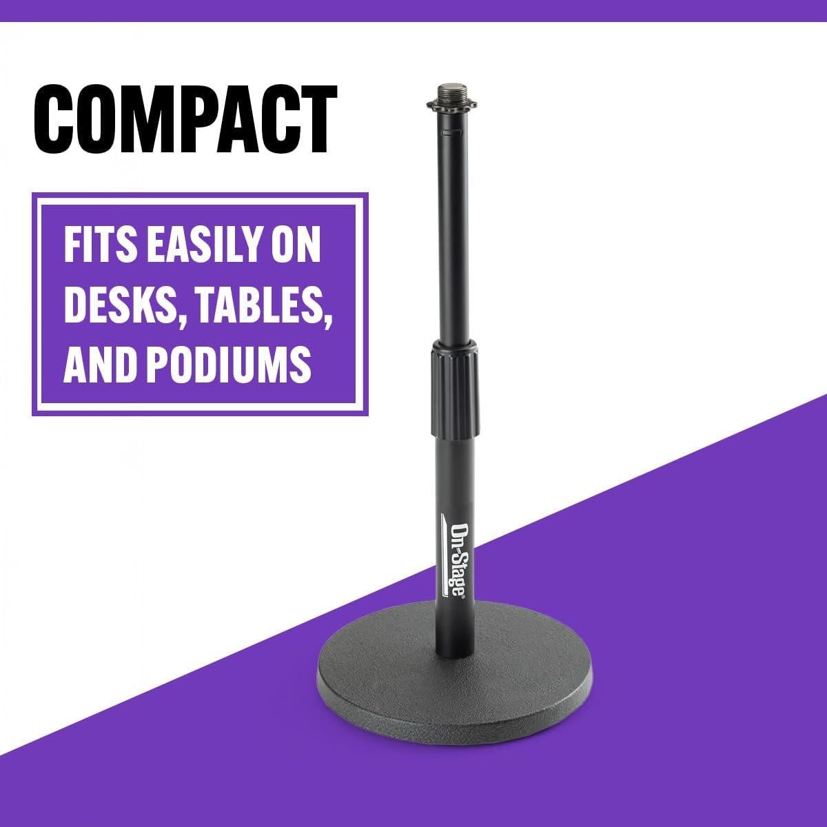 Soporte de Micrófono de Escritorio Ajustable DS7200B Negro