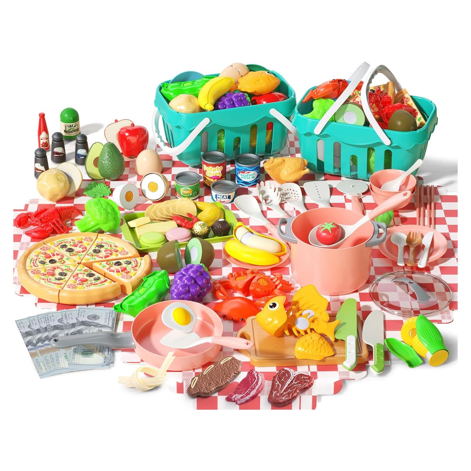 Juego de Cocina 150 Piezas JokerKing Rosa para Niños