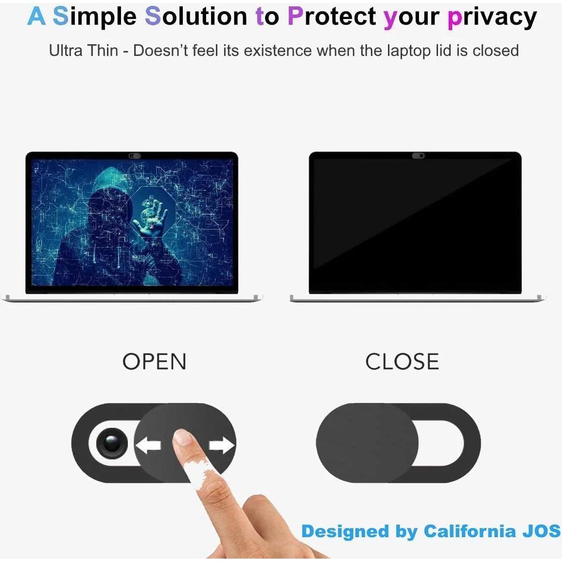 Webcam Cover (6 Piece), 0.03 inch Ultra Thin Laptop Camera Cover Slide for iPhone iPad MacBook Pro Computer iMac Cell Phone PC Accessories Camera Blocker Slider, Great for Privacy