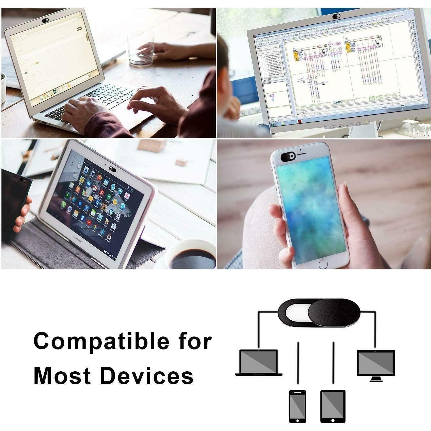 Webcam Cover (6 Piece), 0.03 inch Ultra Thin Laptop Camera Cover Slide for iPhone iPad MacBook Pro Computer iMac Cell Phone PC Accessories Camera Blocker Slider, Great for Privacy