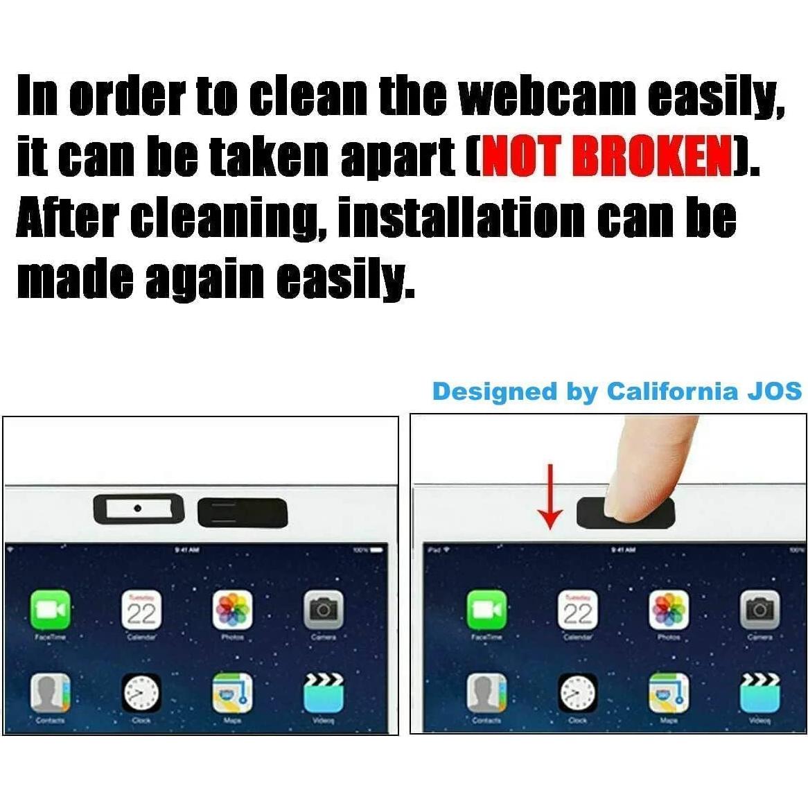 Webcam Cover (6 Piece), 0.03 inch Ultra Thin Laptop Camera Cover Slide for iPhone iPad MacBook Pro Computer iMac Cell Phone PC Accessories Camera Blocker Slider, Great for Privacy