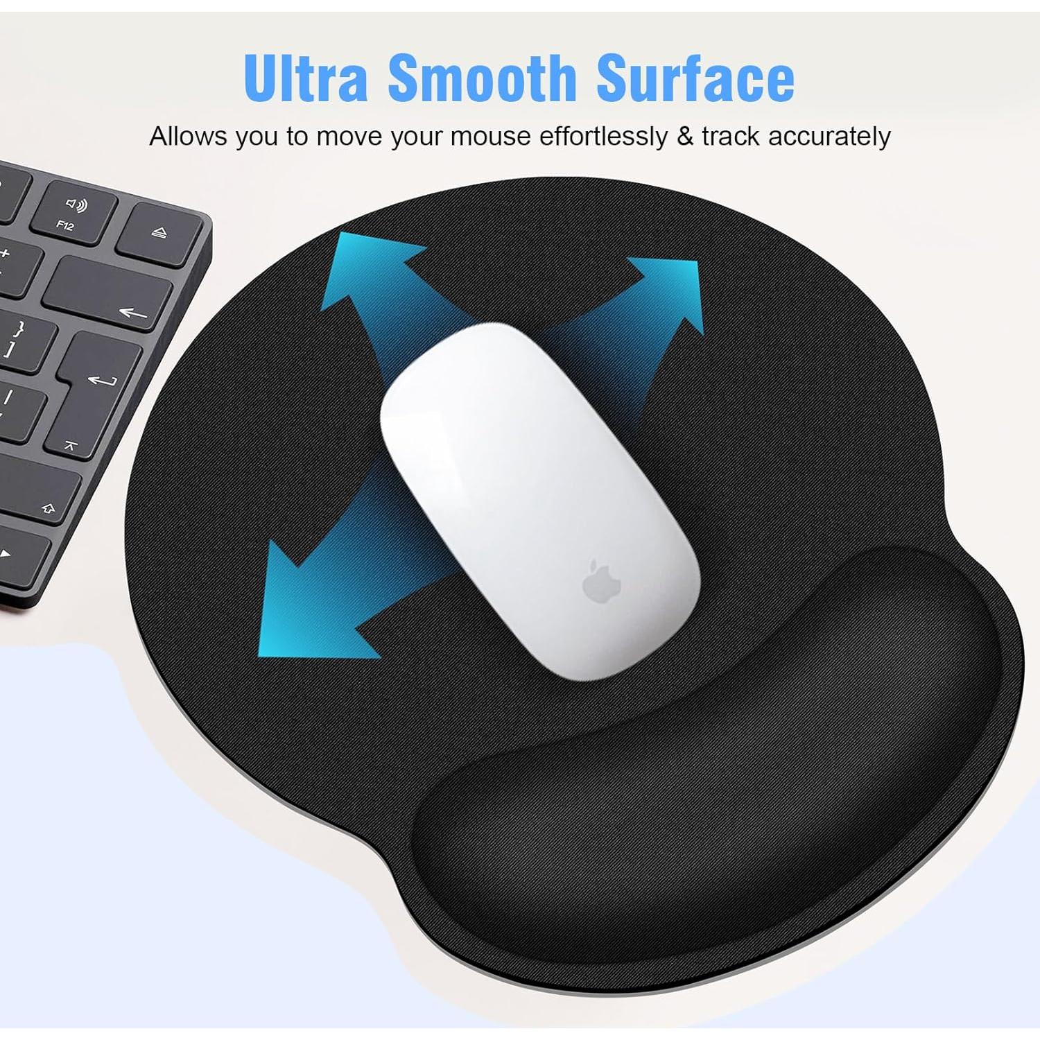 Alfombrilla de Ratón Ergonómica WECOOL con Reposamuñecas 24.9x23.1cm