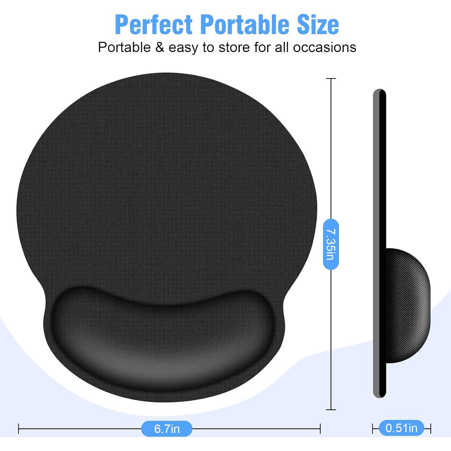 Alfombrilla de Ratón Ergonómica WECOOL con Reposamuñecas 24.9x23.1cm