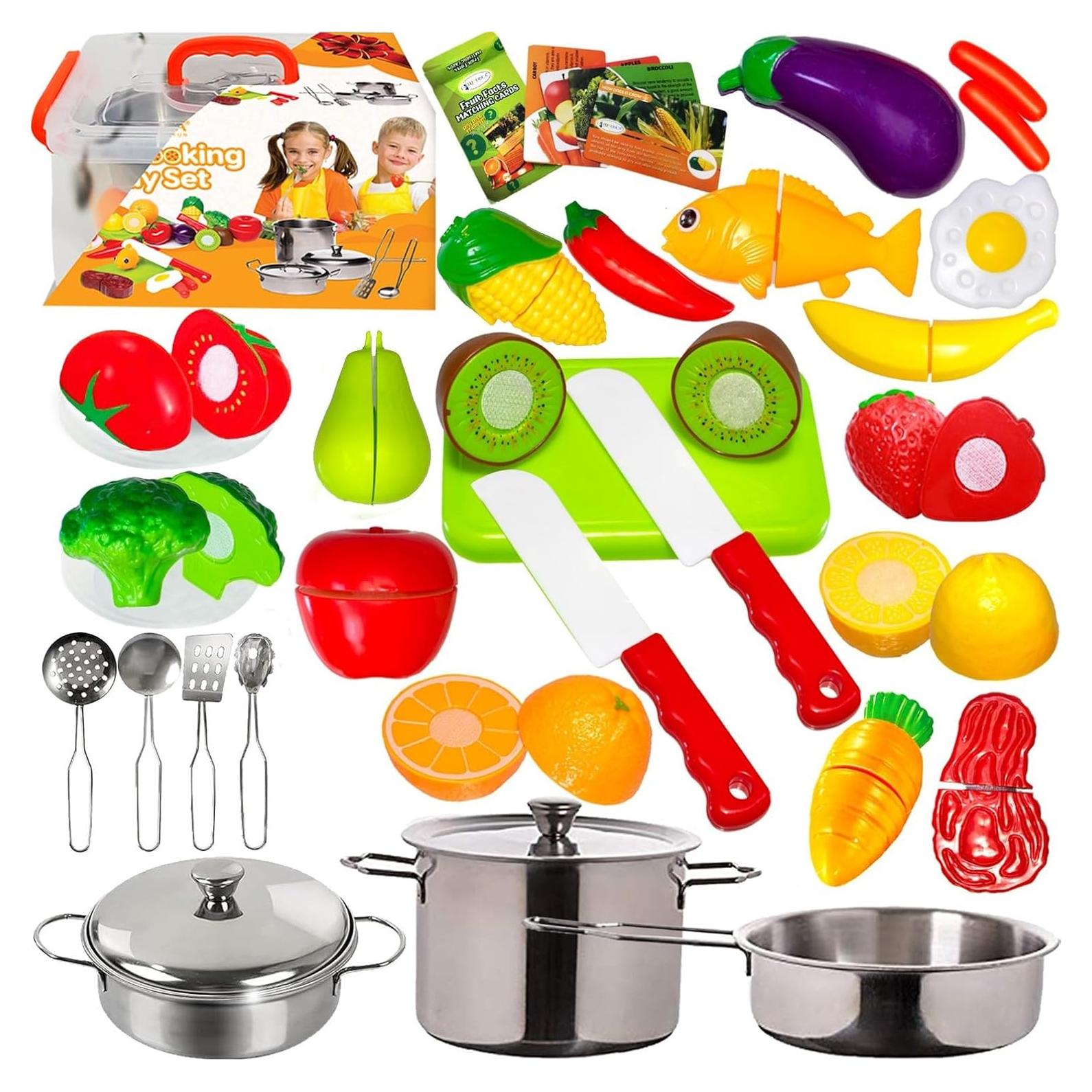 Juego de Cocina de Juguete FUNERICA con Comida y Accesorios