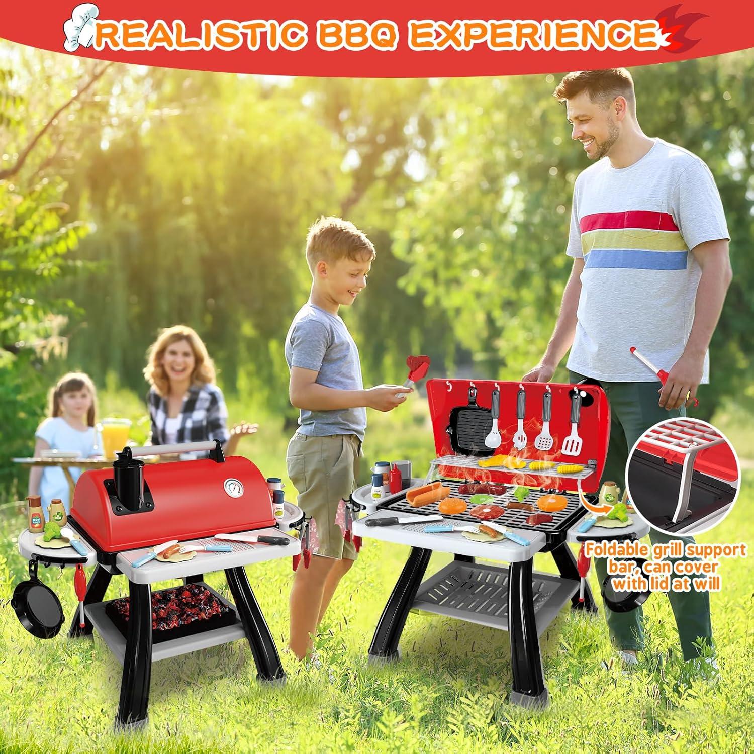 Set de Cocina BBQ para Niños BSTOYDER con Luz y Sonido