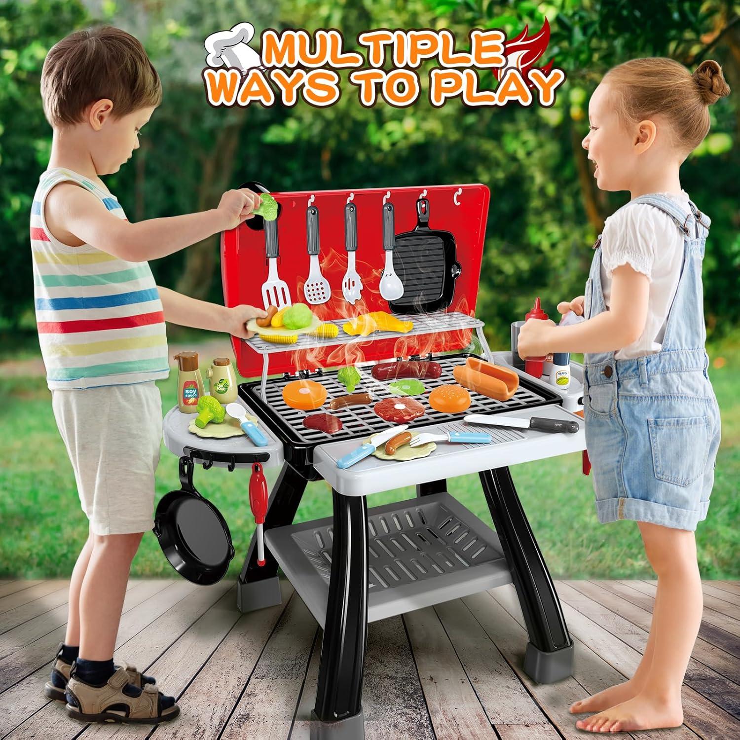 Set de Cocina BBQ para Niños BSTOYDER con Luz y Sonido