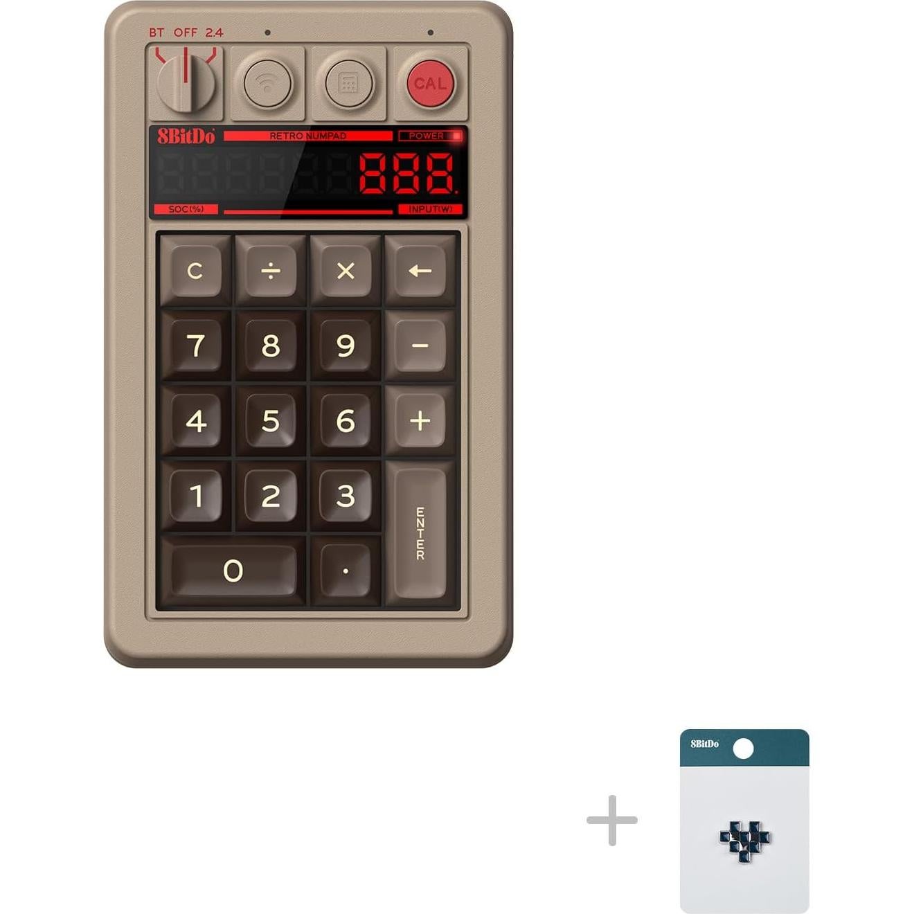 Teclado Numérico 8Bitdo C64 Bluetooth/USB-C para PC y Android