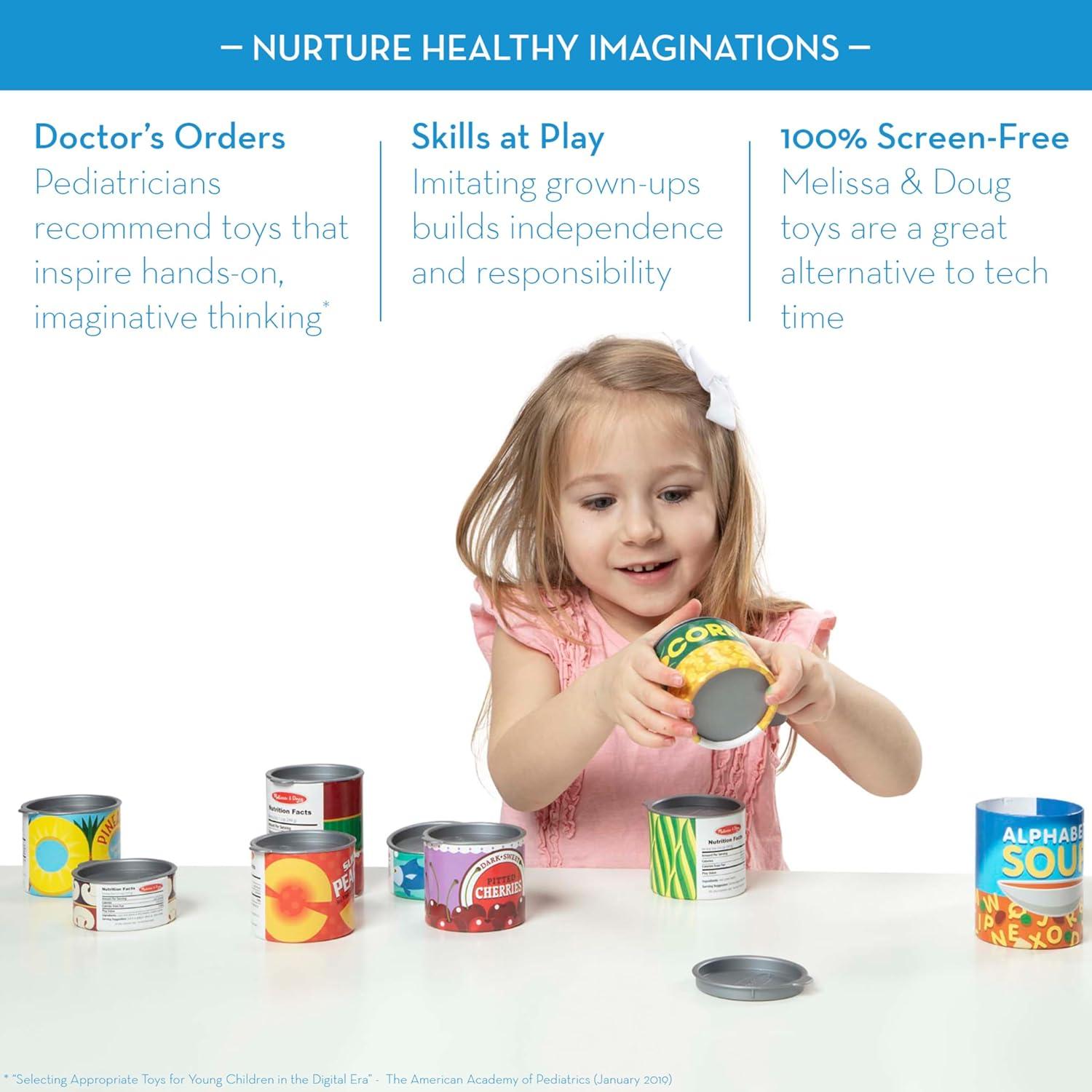 Juego de Latas de Comida Melissa & Doug - 10 Piezas 3+ Años