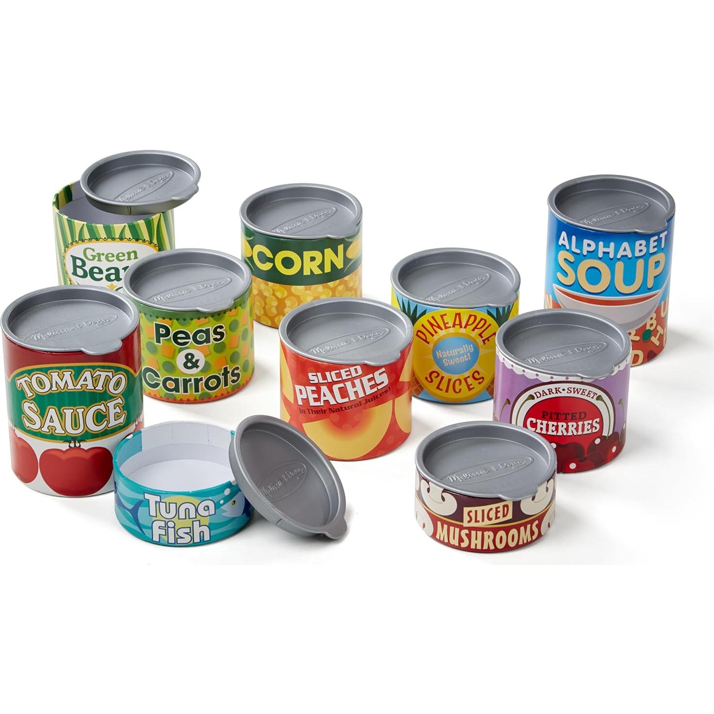 Juego de Latas de Comida Melissa & Doug - 10 Piezas 3+ Años