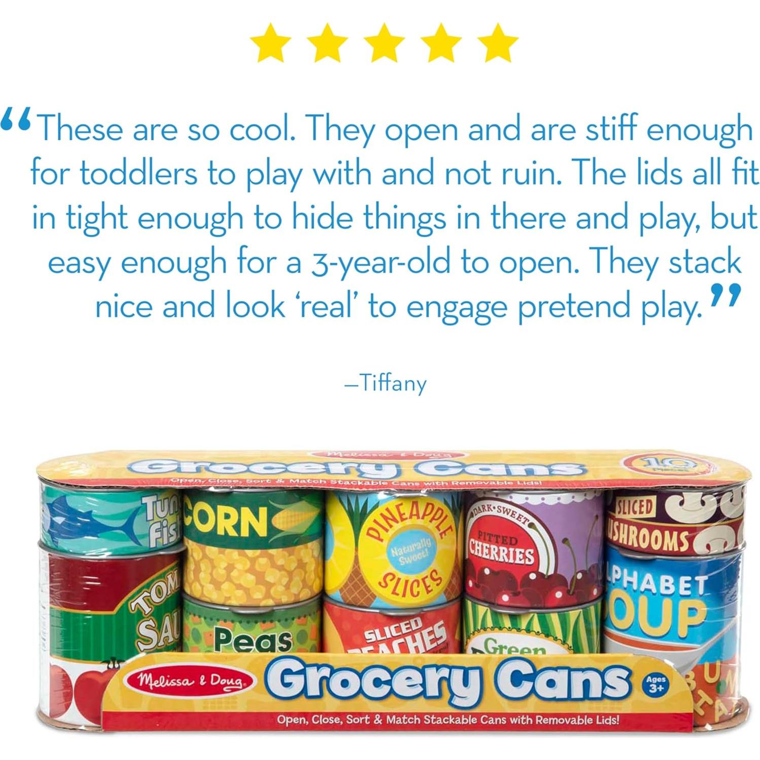 Juego de Latas de Comida Melissa & Doug - 10 Piezas 3+ Años