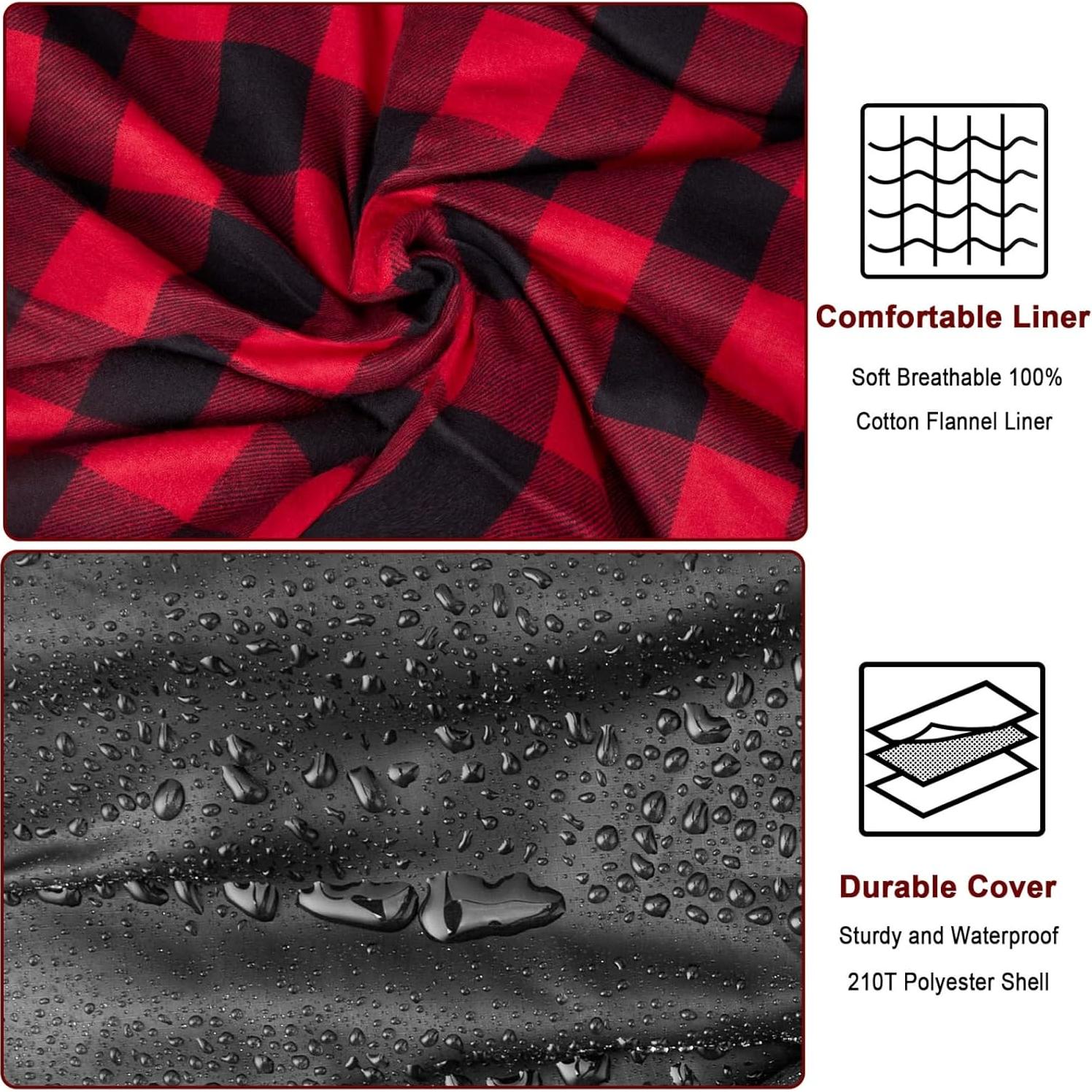 Saco de dormir doble Forinbuy 0°C Queen XXL impermeable