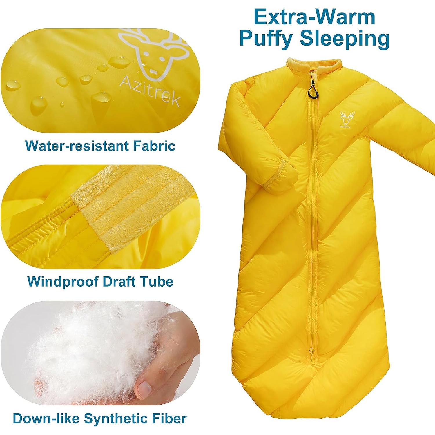 Saco de Dormir Infantil AZITREK T40 Acolchado 2-4 Años
