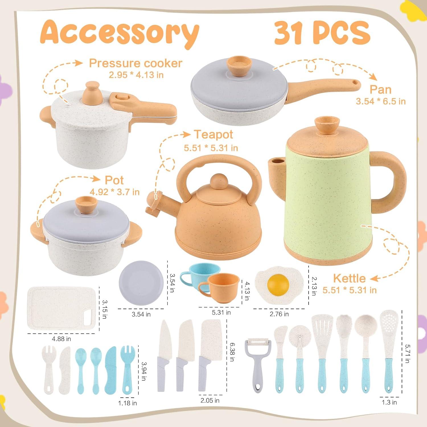 Set de Juego de Cocina Dreamon 31 Piezas para Niños