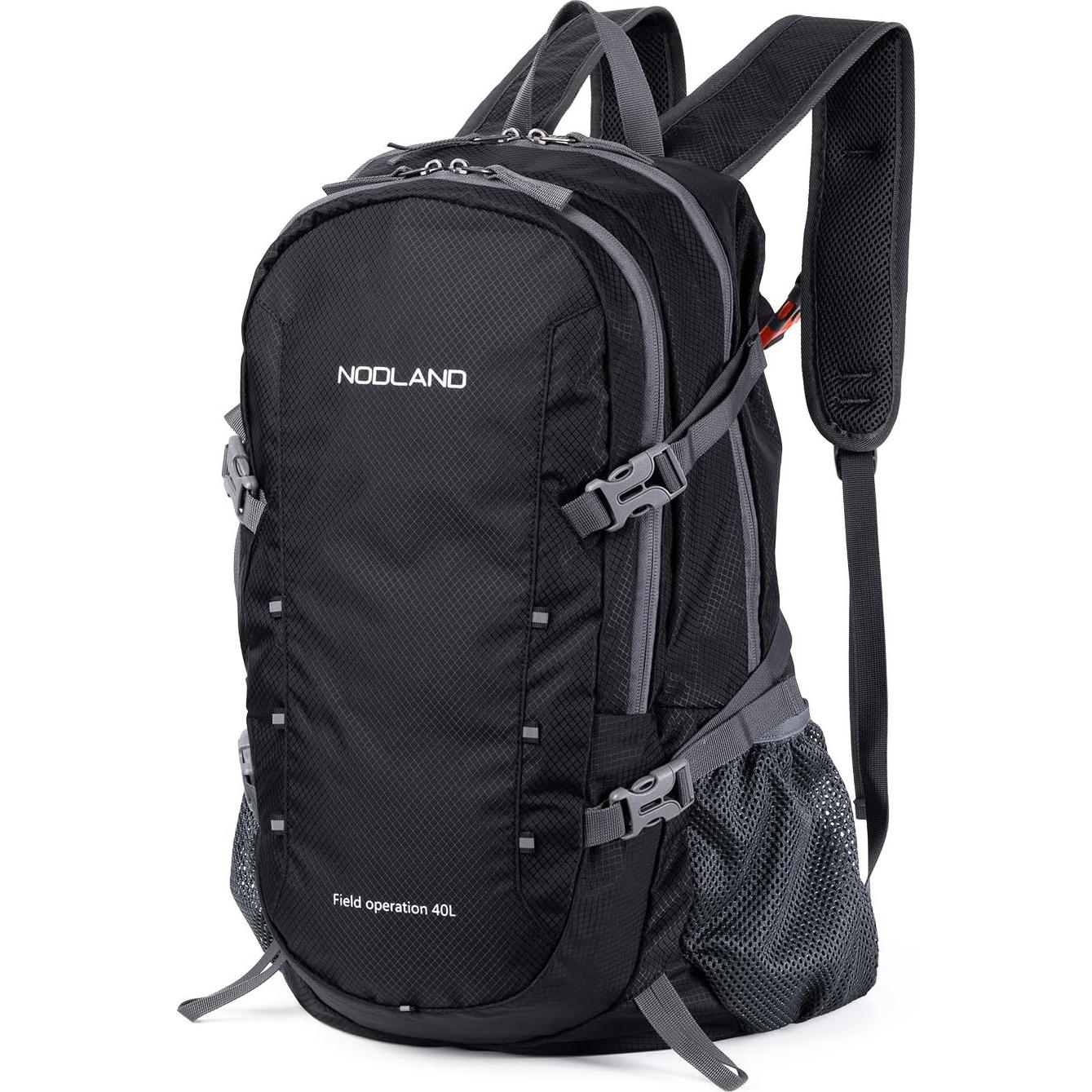 Mochila de Senderismo NODLAND 40L Plegable Resistente al Agua