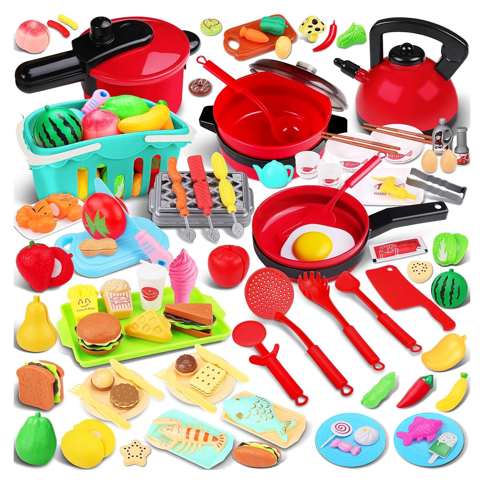 Juego de Cocina de Juguete 134 Piezas FunMission para Niños