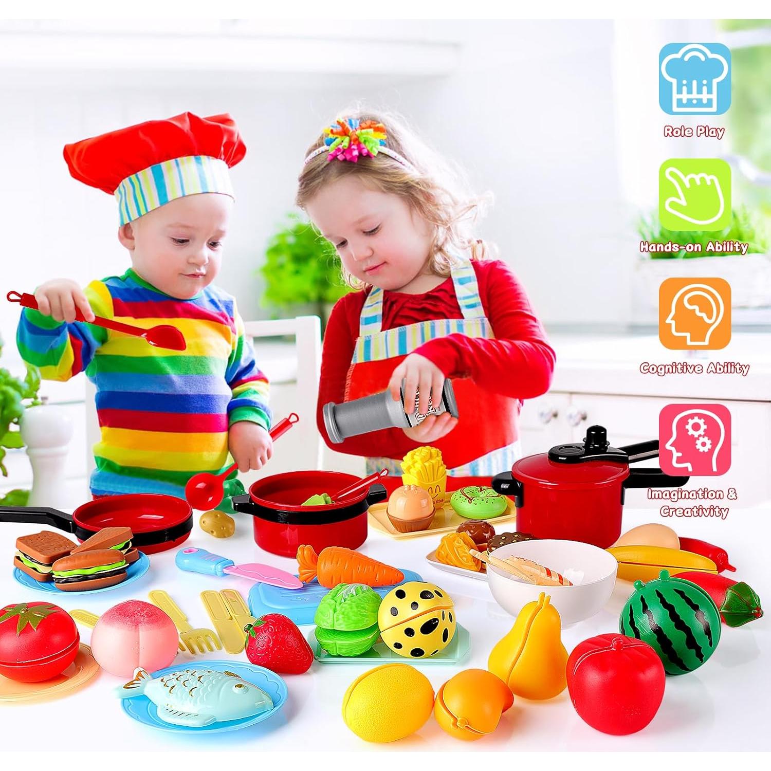 Juego de Cocina de Juguete 134 Piezas FunMission para Niños