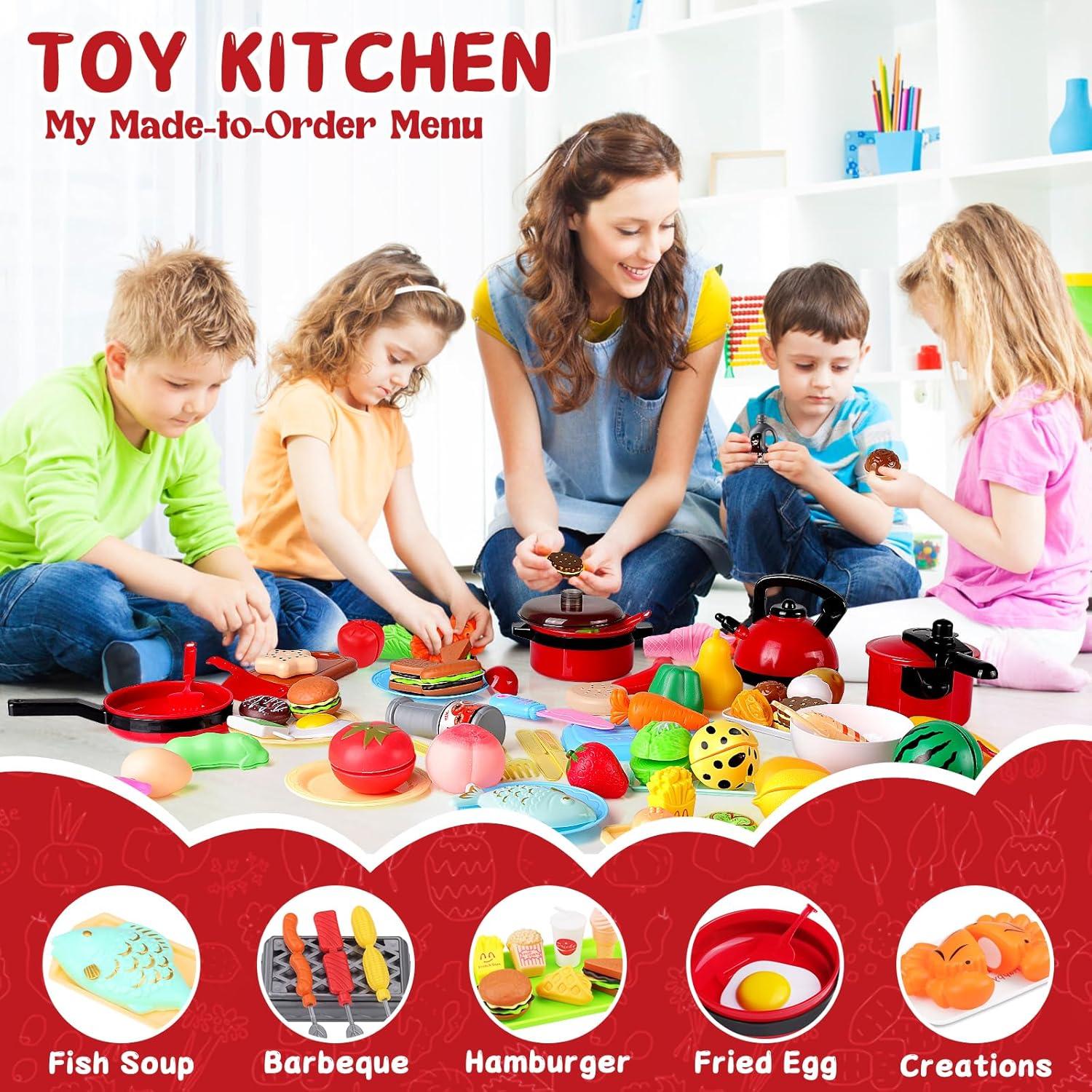 Juego de Cocina de Juguete 134 Piezas FunMission para Niños