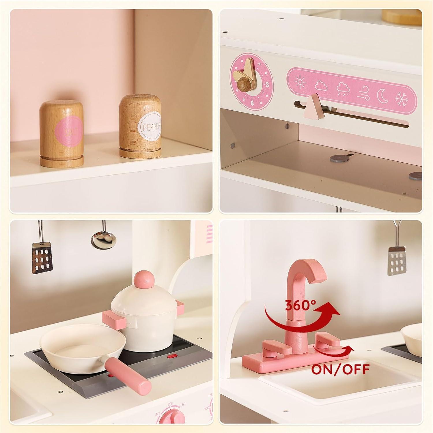 Cocina de Juguete SainSmart Jr. Madera con Luces y Sonidos