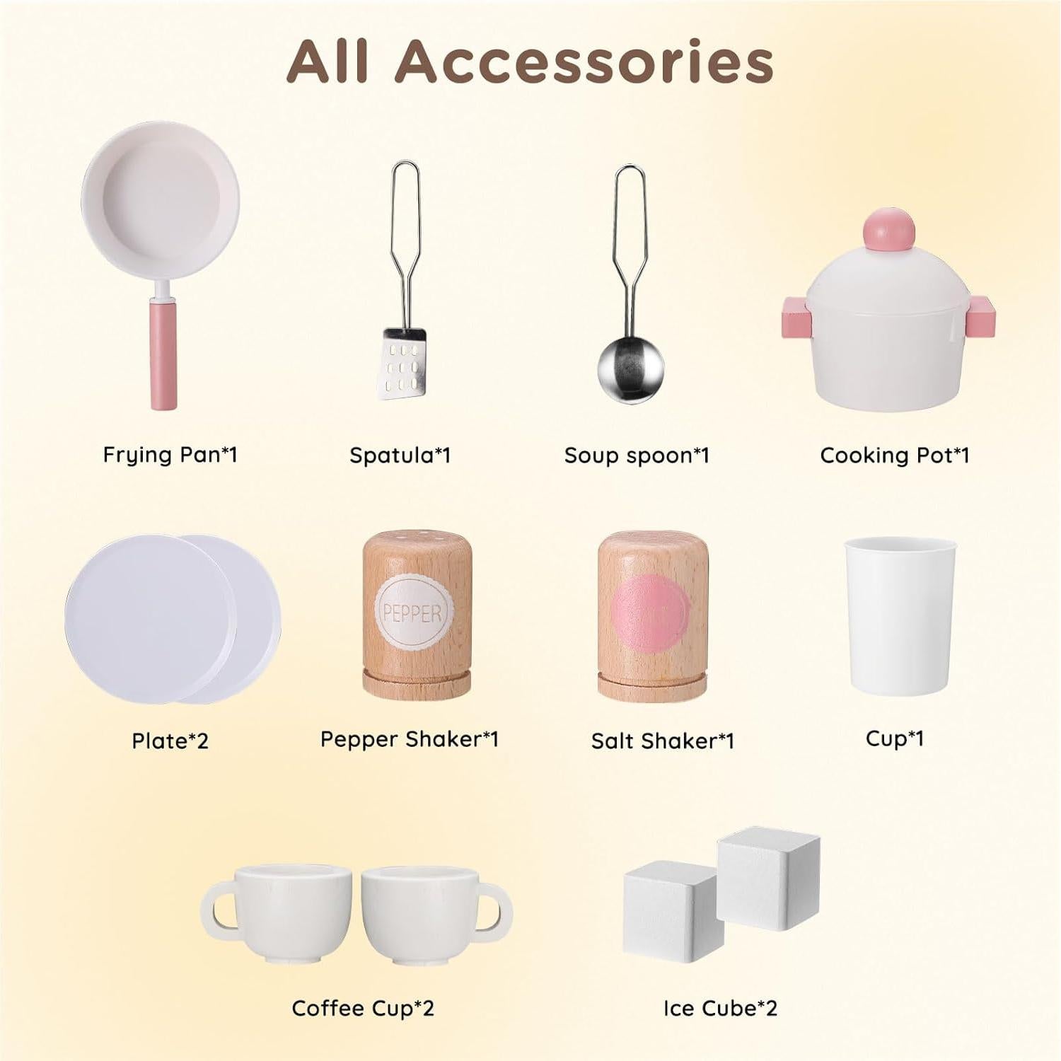 Cocina de Juguete SainSmart Jr. Madera con Luces y Sonidos