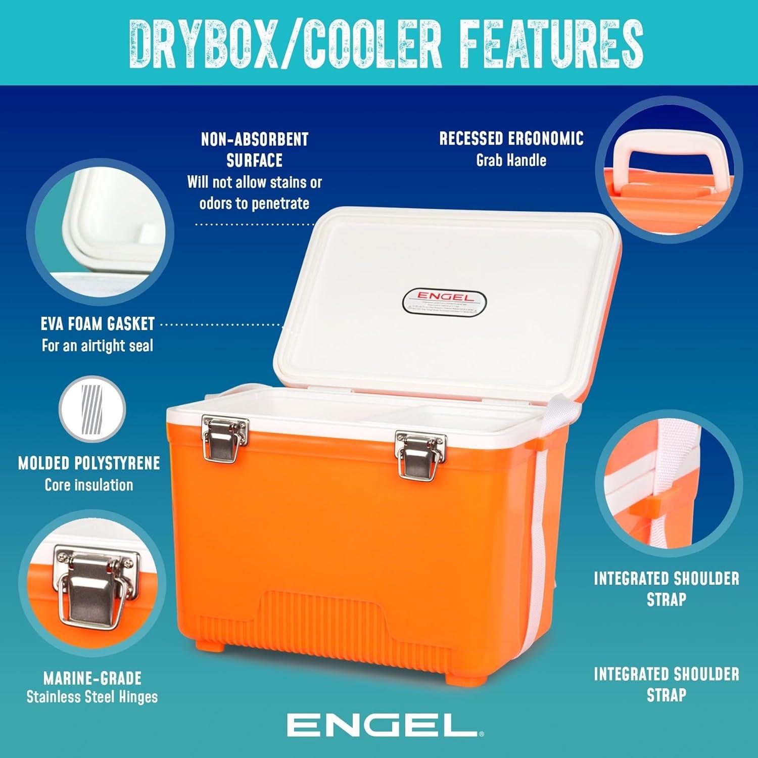Cooler ENGEL 13qt Hermético a Prueba de Fugas - 12.3L