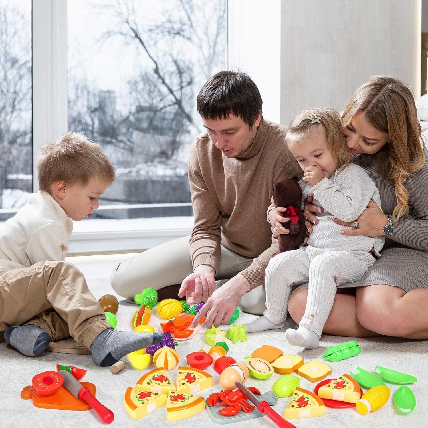 Juego de Comida de 67 Piezas Shimirth para Niños