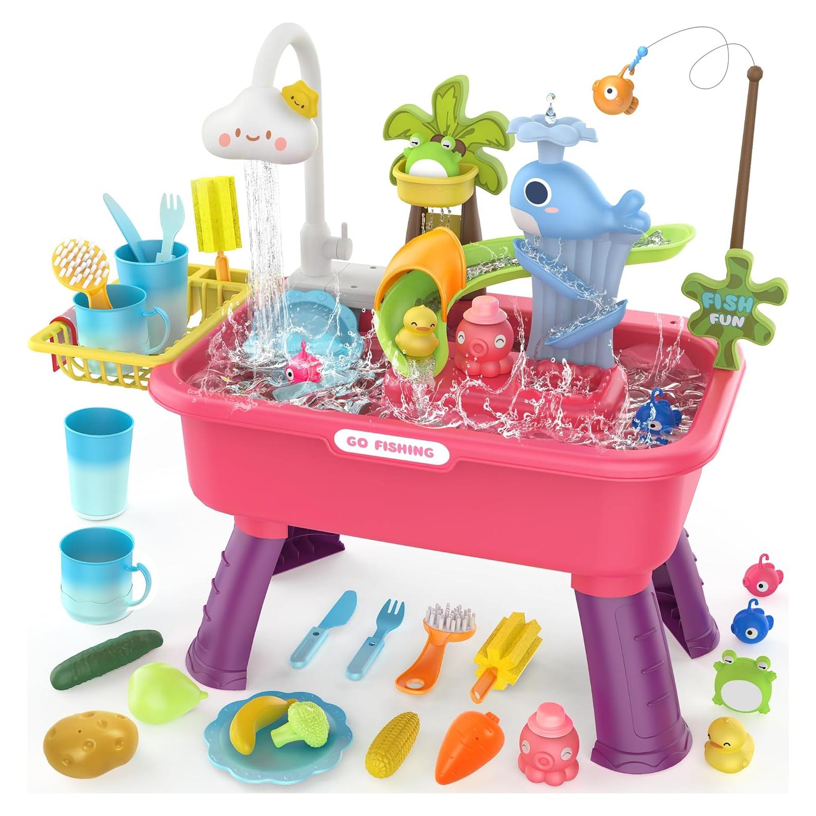 Mesa de Agua Eléctrica 4 en 1 Flybakiz para Niños