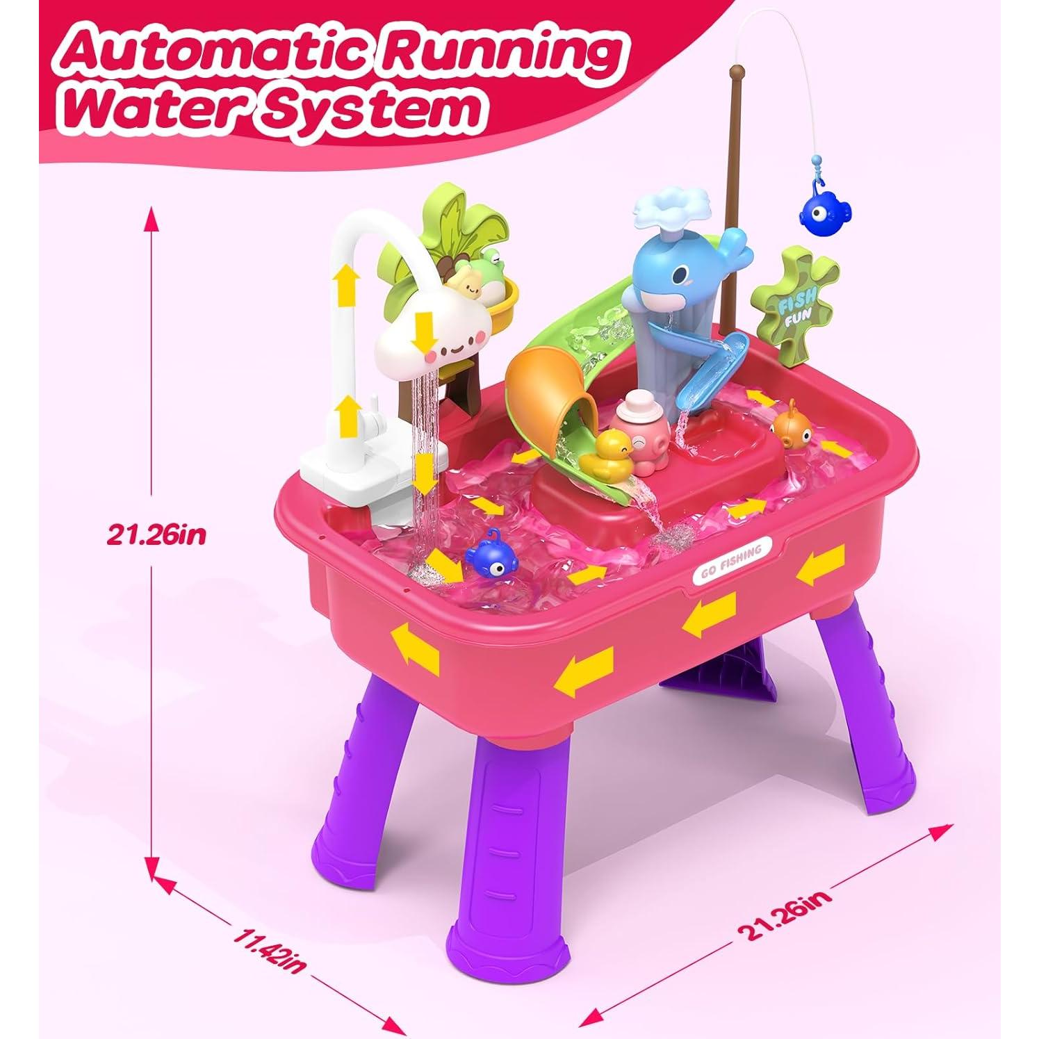 Mesa de Agua Eléctrica 4 en 1 Flybakiz para Niños