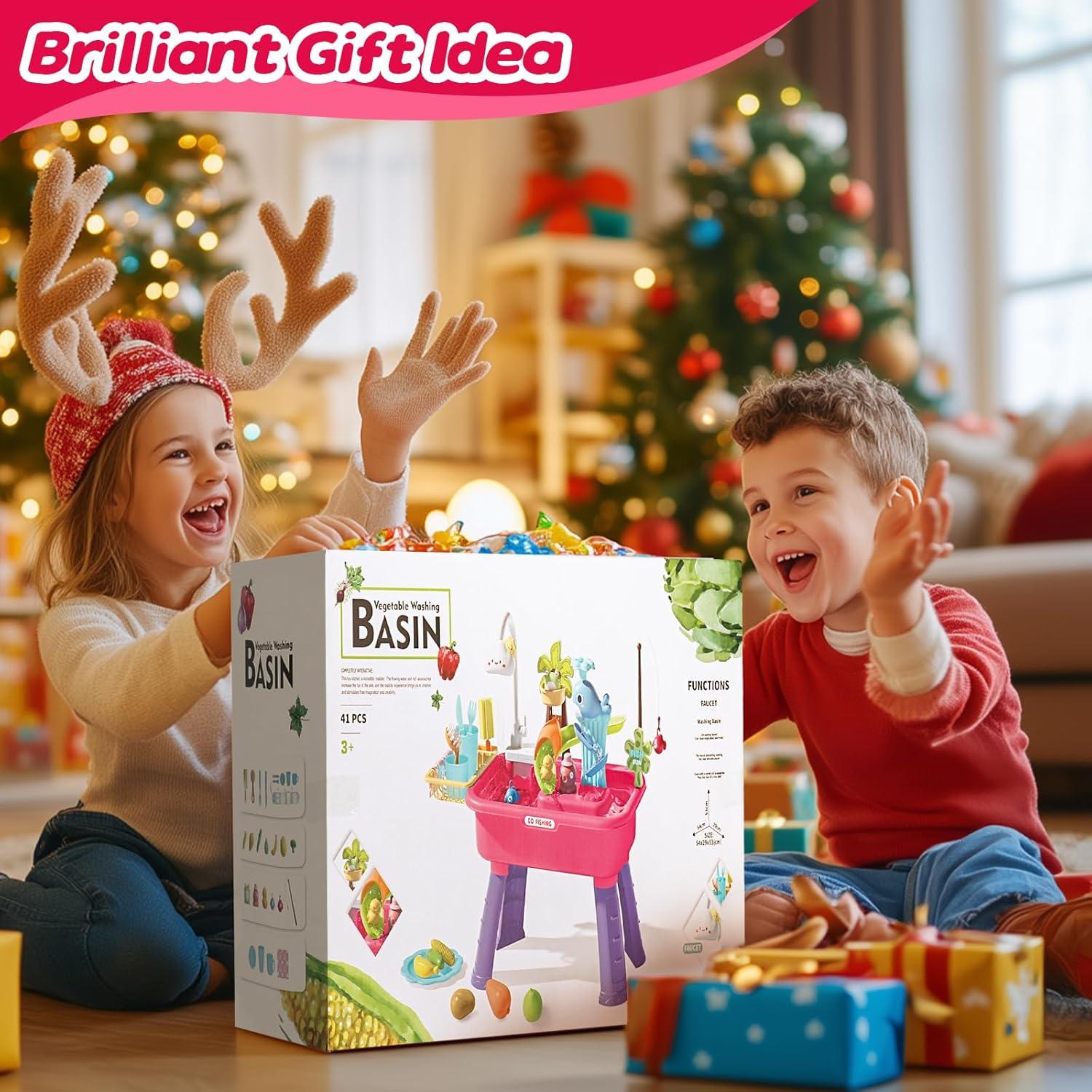 Mesa de Agua Eléctrica 4 en 1 Flybakiz para Niños