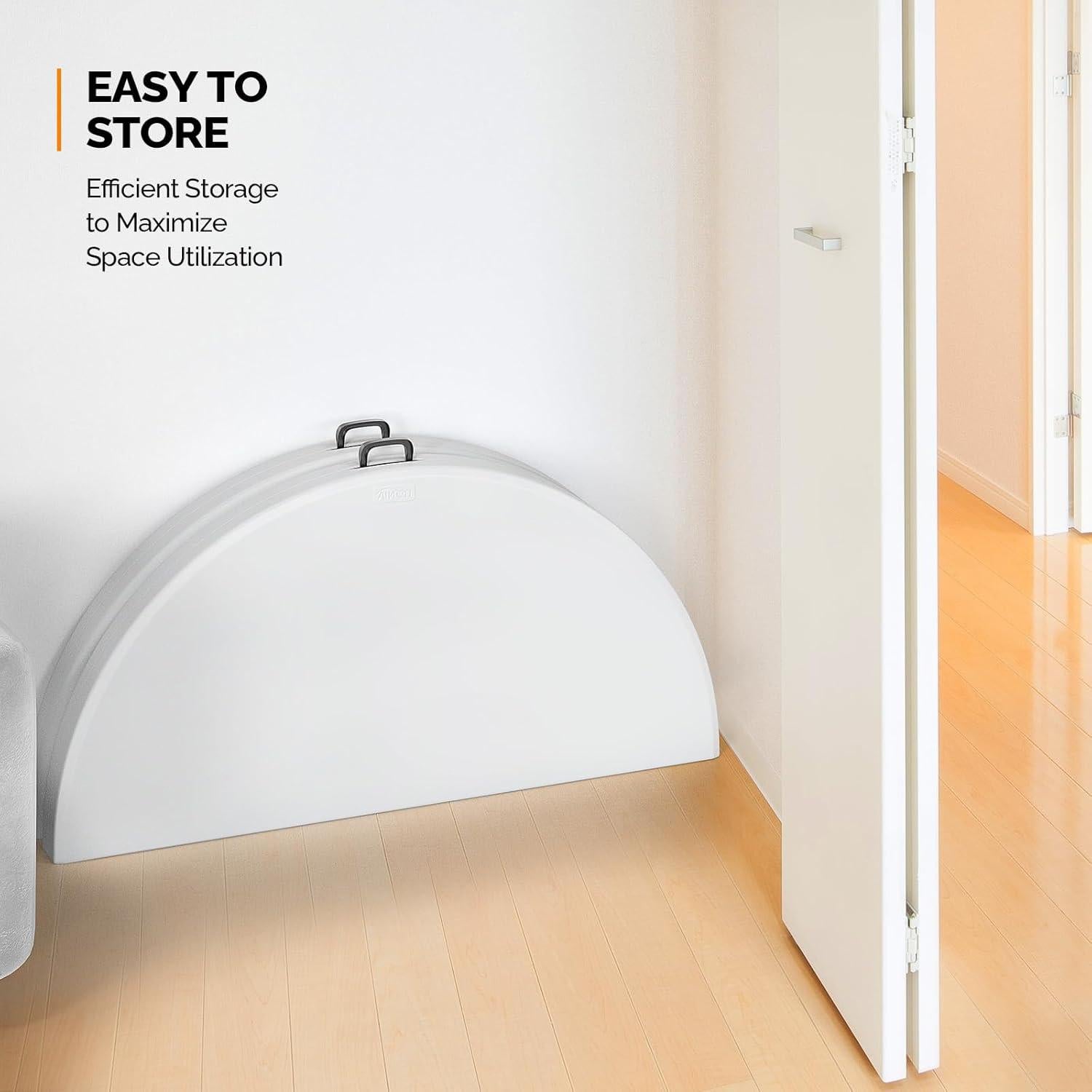 Mesa Plegable Redonda VINGLI 152 cm Plástico HDPE Blanca