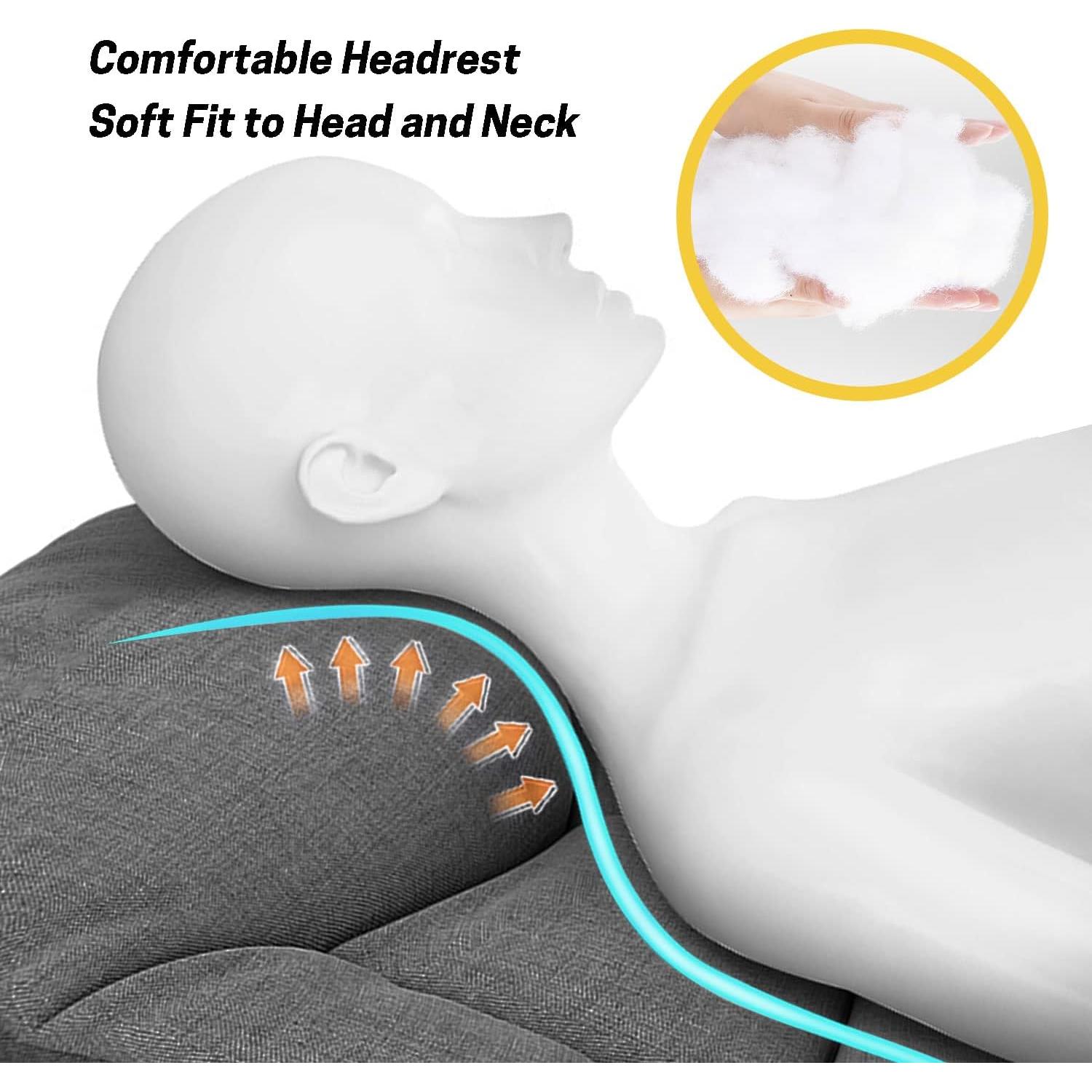 Cama de Camping ATORPOK Plegable con Cojín y Almohada 204 kg