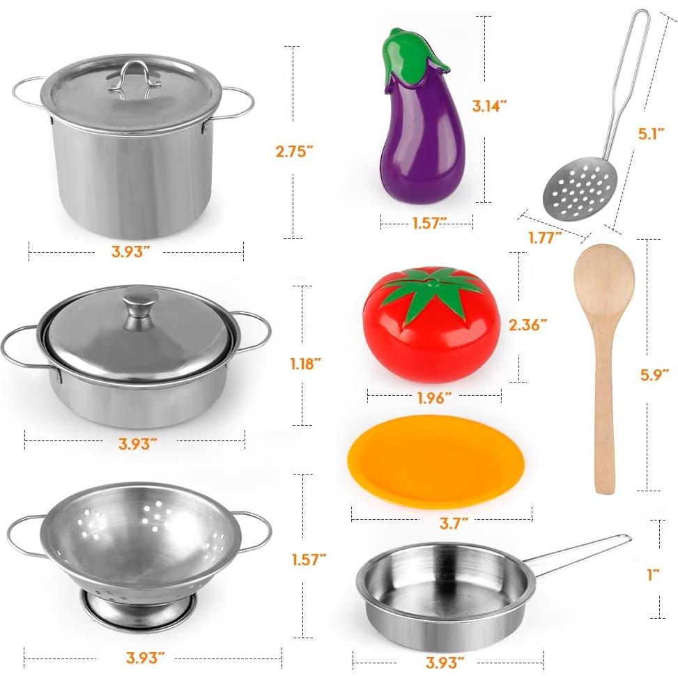 Juego de Cocina para Niños D-FantiX con Utensilios y Juguetes