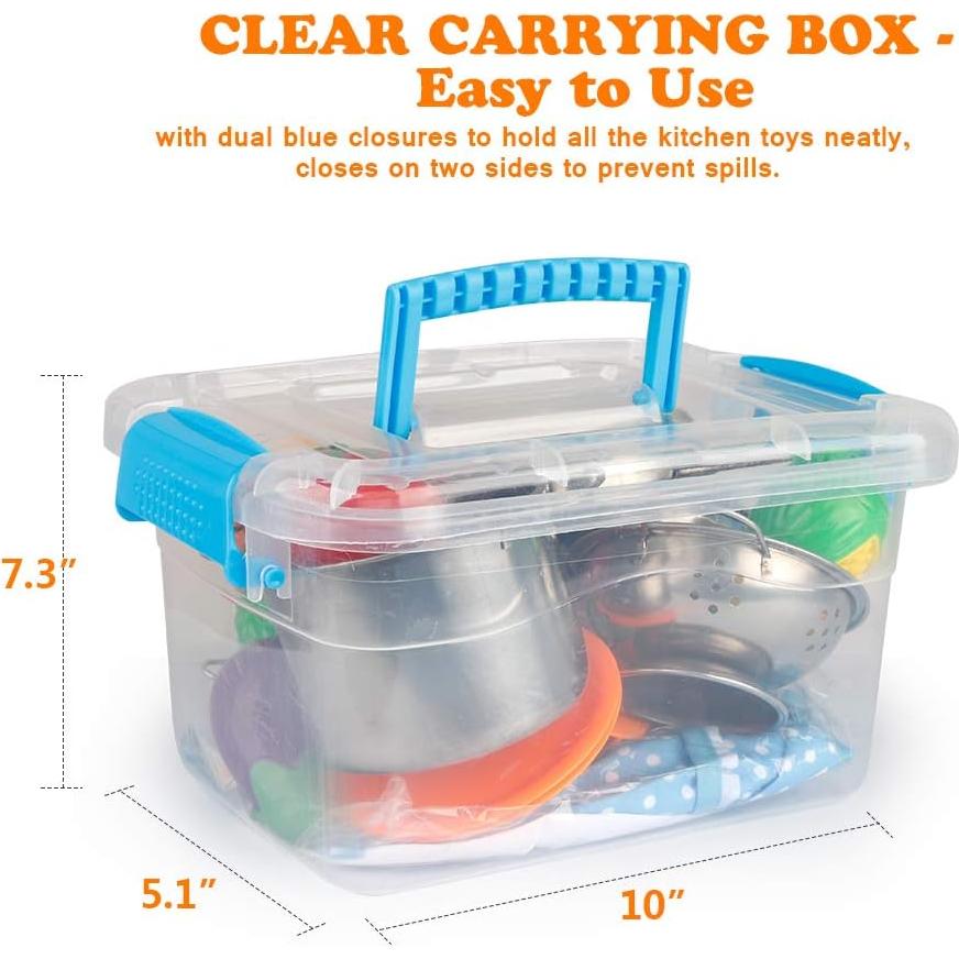 Juego de Cocina para Niños D-FantiX con Utensilios y Juguetes